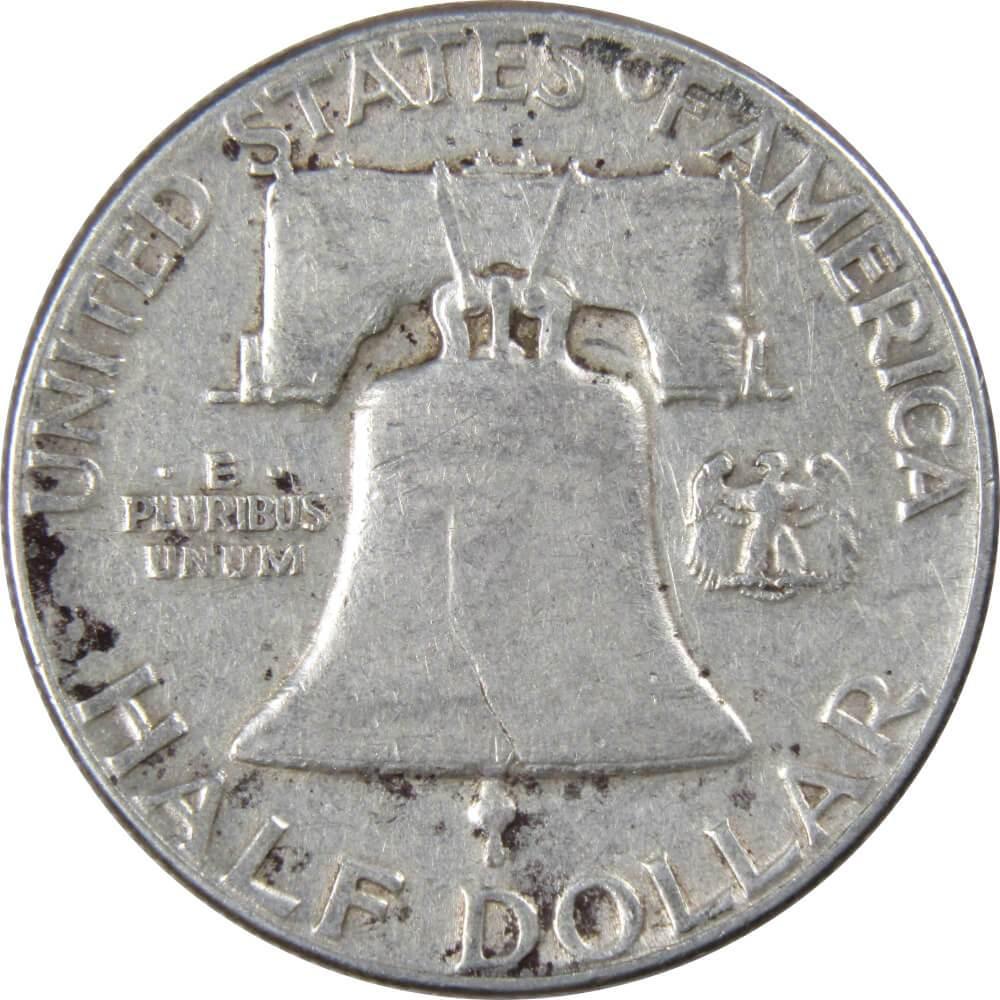 1951 Franklin Half Dollar AG About Good 90% Silver 50c US Coin Collectible