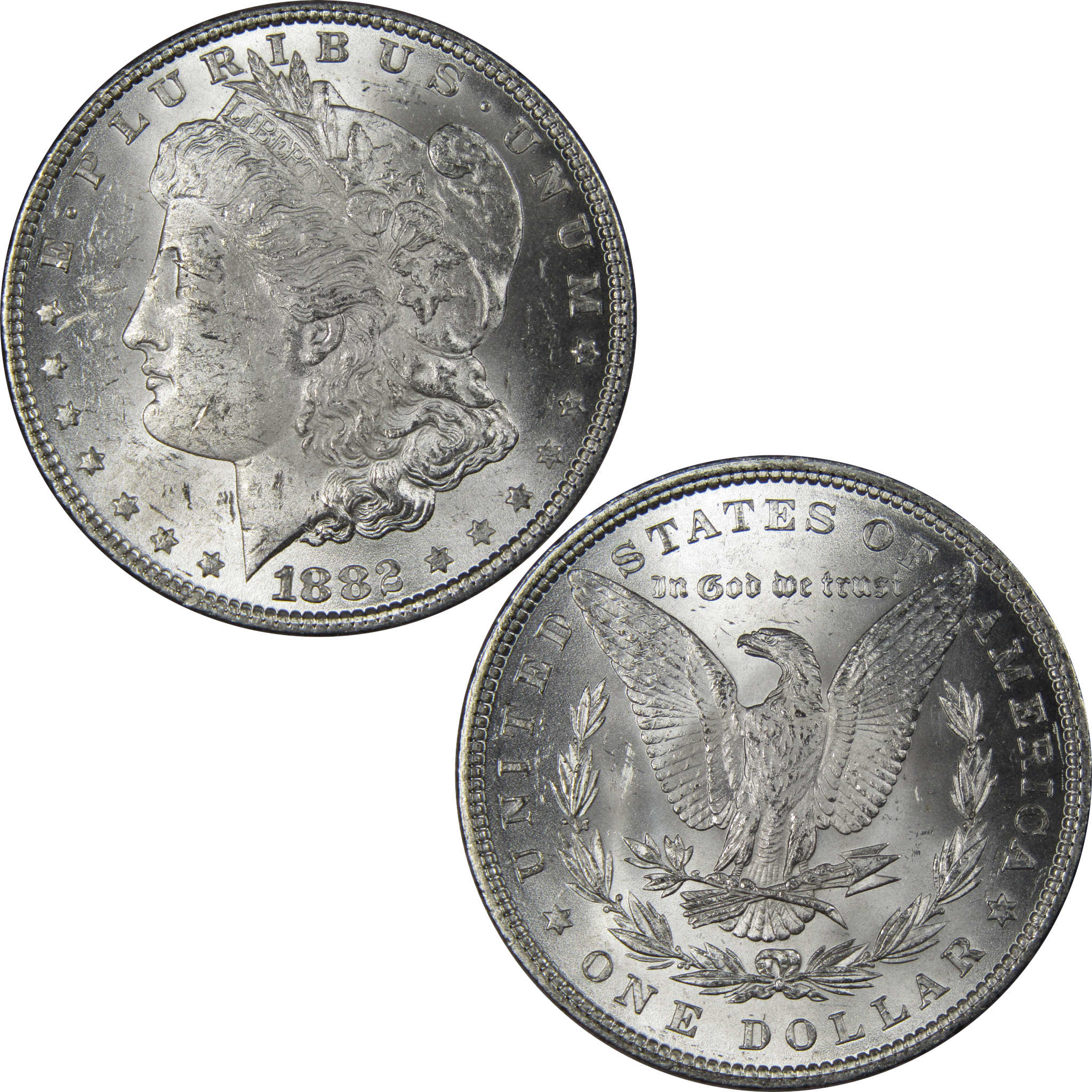 1882 Morgan Dollar BU Uncirculated Mint State 90% Silver SKU:IPC9680 - Morgan coin - Morgan silver dollar - Morgan silver dollar for sale - Profile Coins & Collectibles