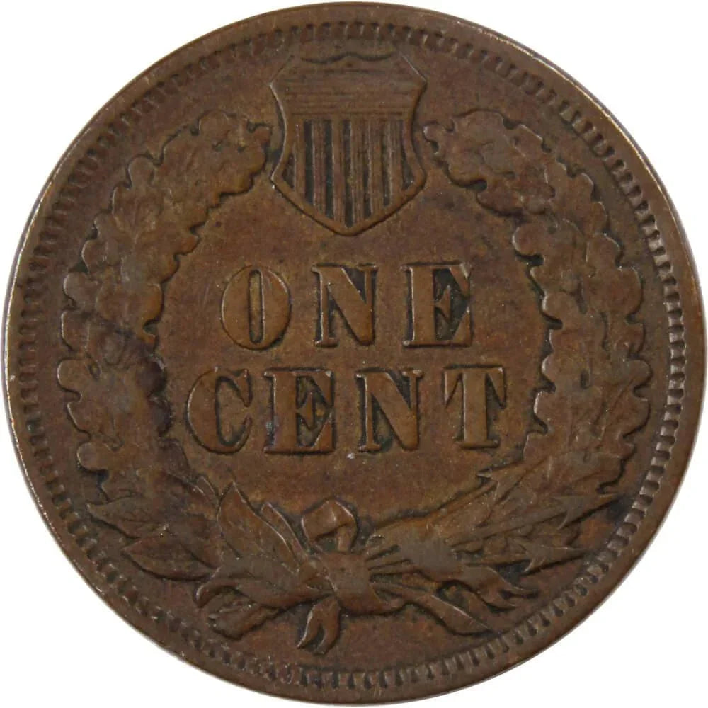 1906 Indian Head Cent F Fine Bronze Penny 1c Coin Collectible