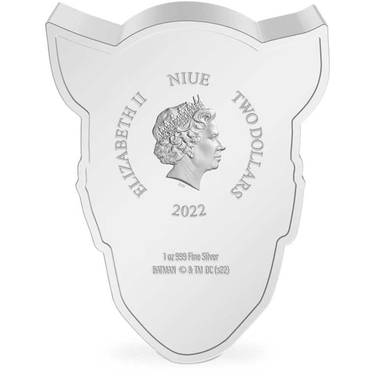 DC Faces of Gotham Catwoman Fine Silver Proof 2022 Niue COA SKU:OPC14