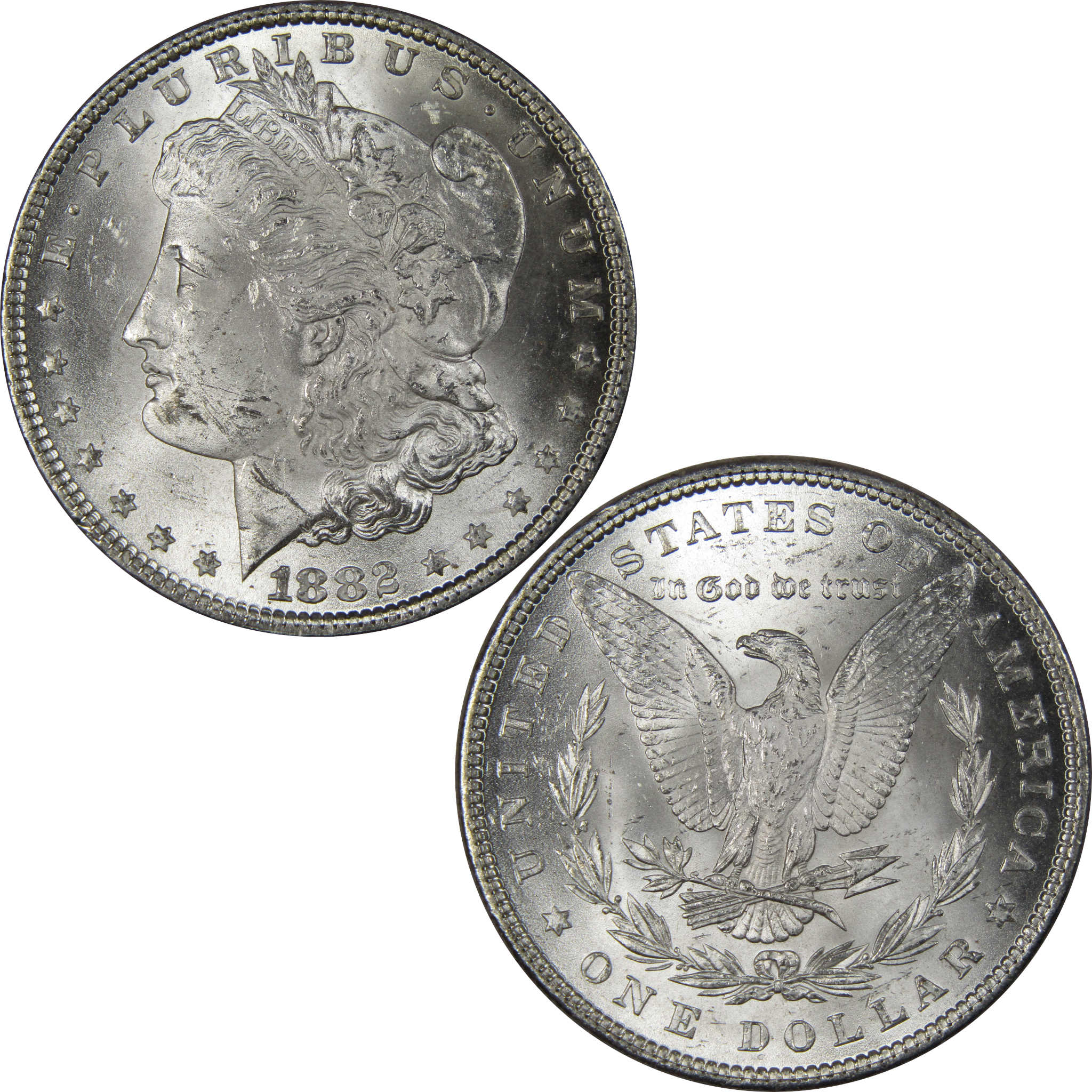 1882 Morgan Dollar BU Uncirculated Mint State 90% Silver SKU:IPC9717 - Morgan coin - Morgan silver dollar - Morgan silver dollar for sale - Profile Coins & Collectibles