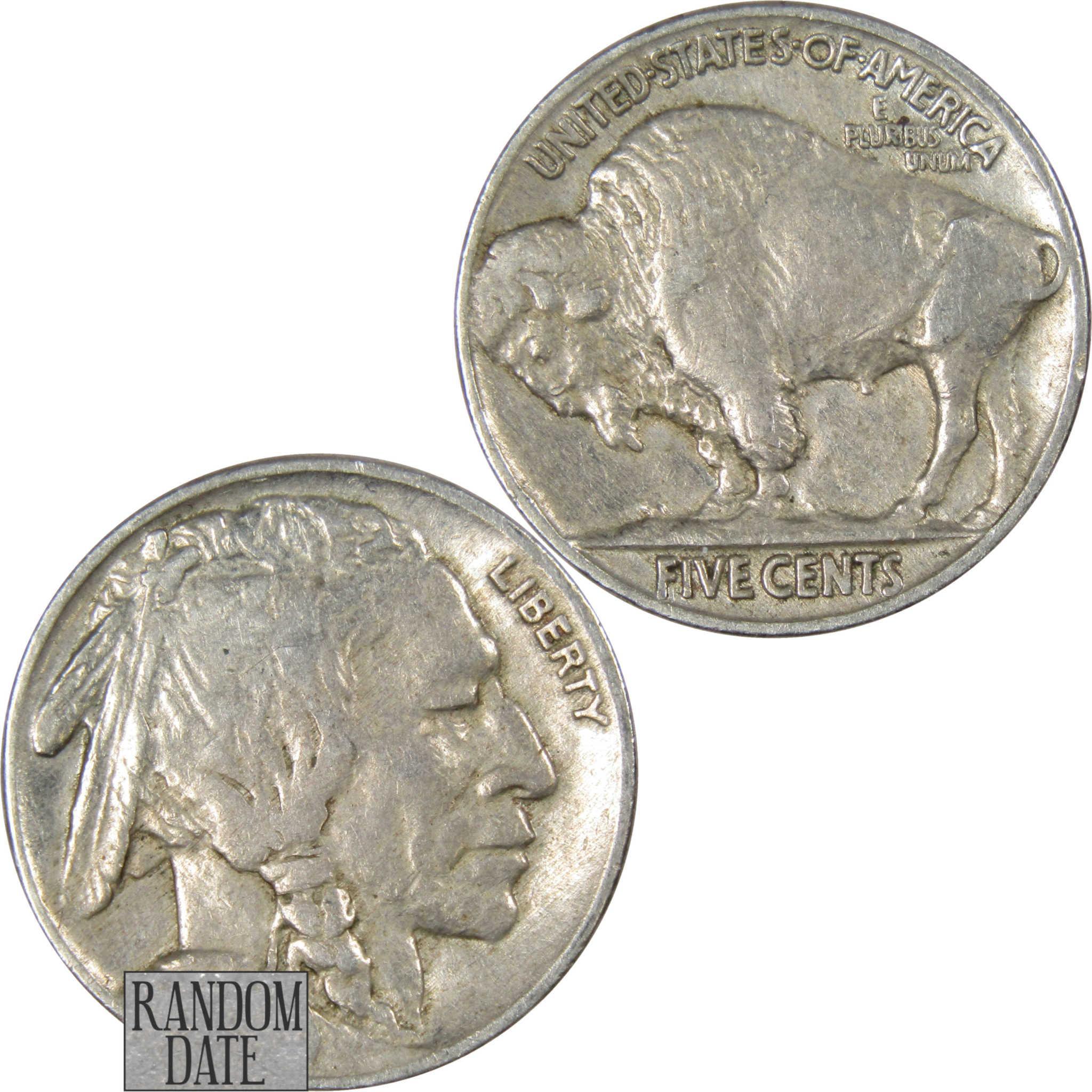 Indian Head Buffalo Nickel 5 Cent Piece VF Very Fine Random Date 5c US Coin