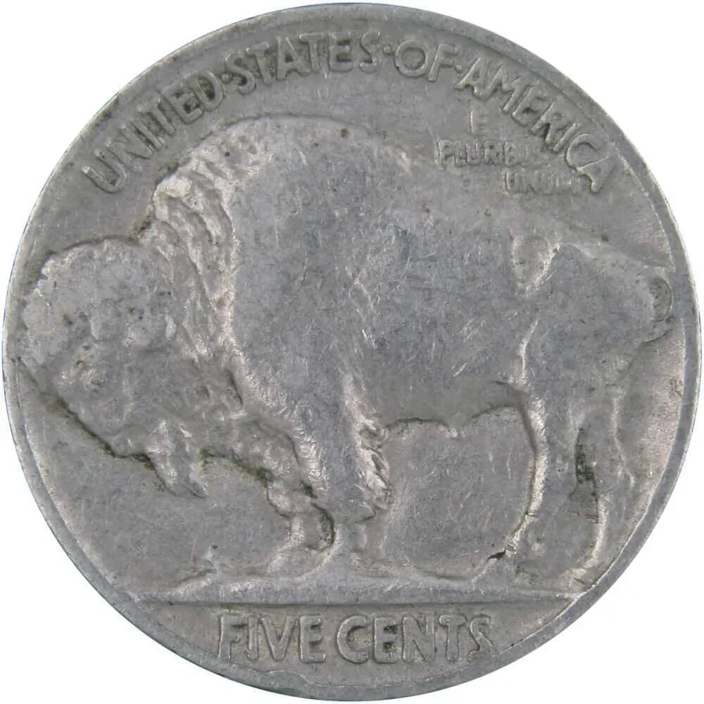 1929 Indian Head Buffalo Nickel 5 Cent Piece F Fine 5c US Coin Collectible