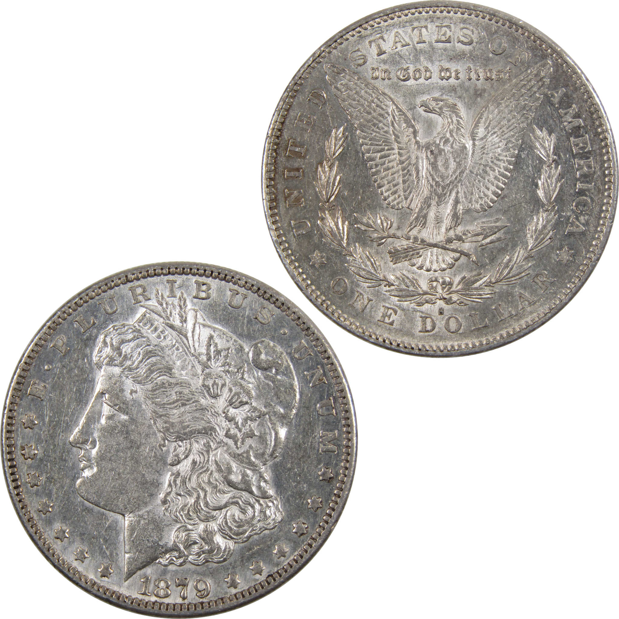 1879 S Rev 78 Morgan Dollar AU About Uncirculated 90% Silver SKU:I3477 - Morgan coin - Morgan silver dollar - Morgan silver dollar for sale - Profile Coins & Collectibles