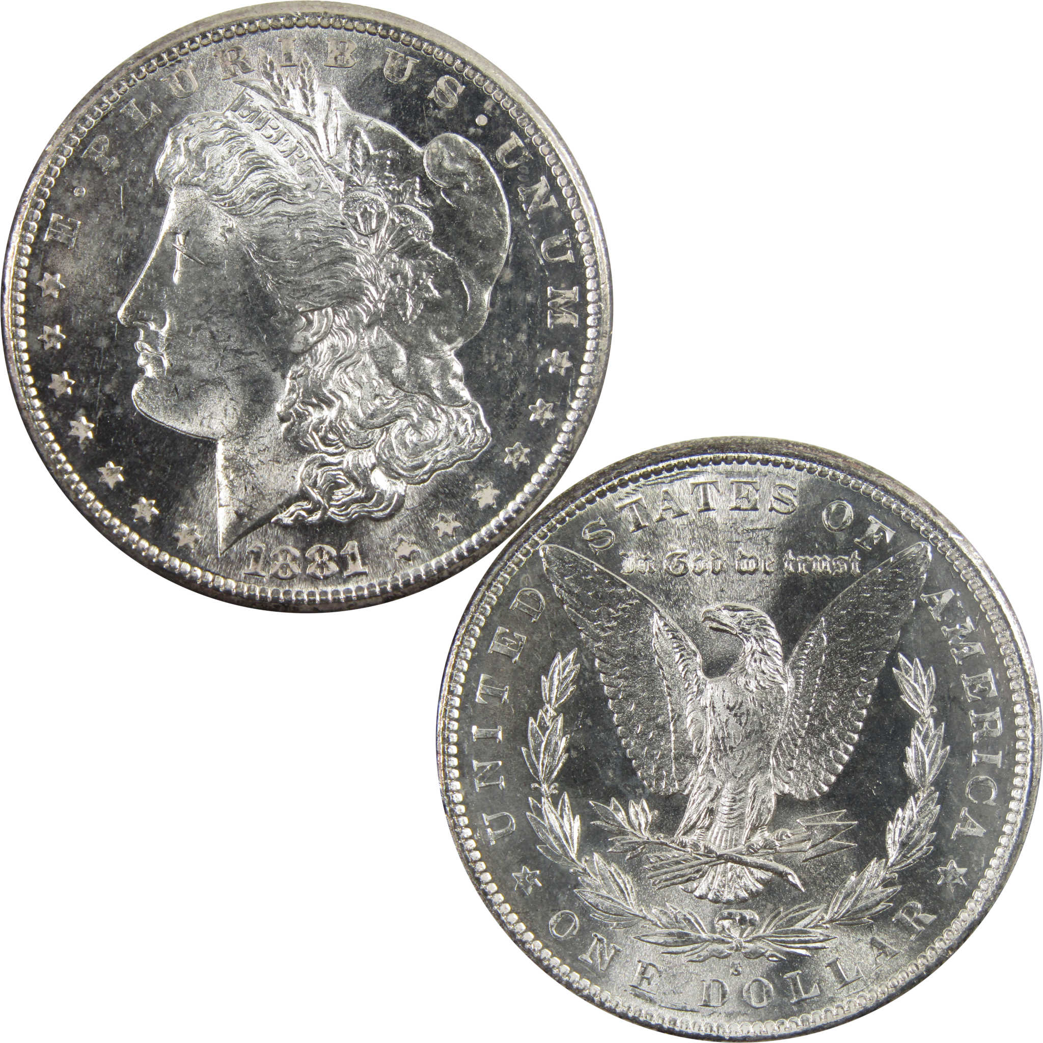 1881 S Morgan Dollar BU Uncirculated 90% Silver $1 Coin SKU:I5318 - Morgan coin - Morgan silver dollar - Morgan silver dollar for sale - Profile Coins & Collectibles
