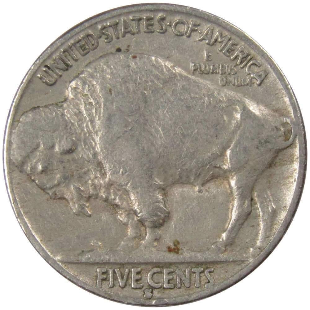 1936 S Indian Head Buffalo Nickel 5 Cent Piece VF Very Fine 5c US Coin