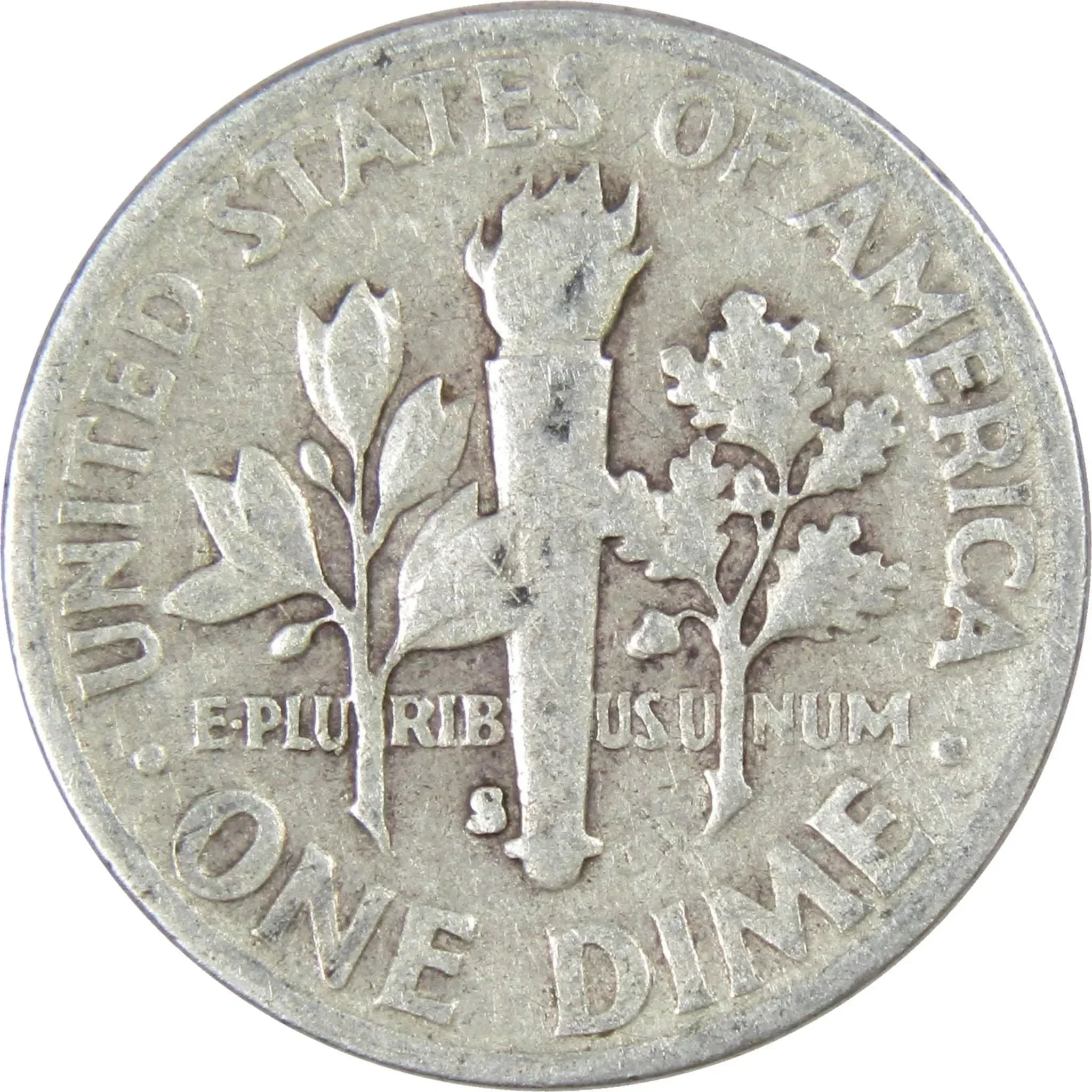1947 S Roosevelt Dime AG About Good 90% Silver 10c US Coin Collectible