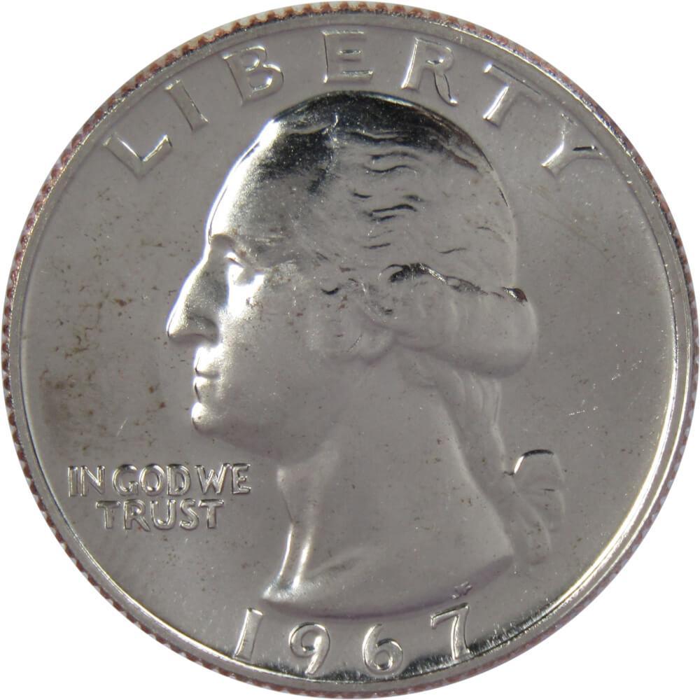 1967 SMS Washington Quarter BU Uncirculated Mint State 25c US Coin Collectible