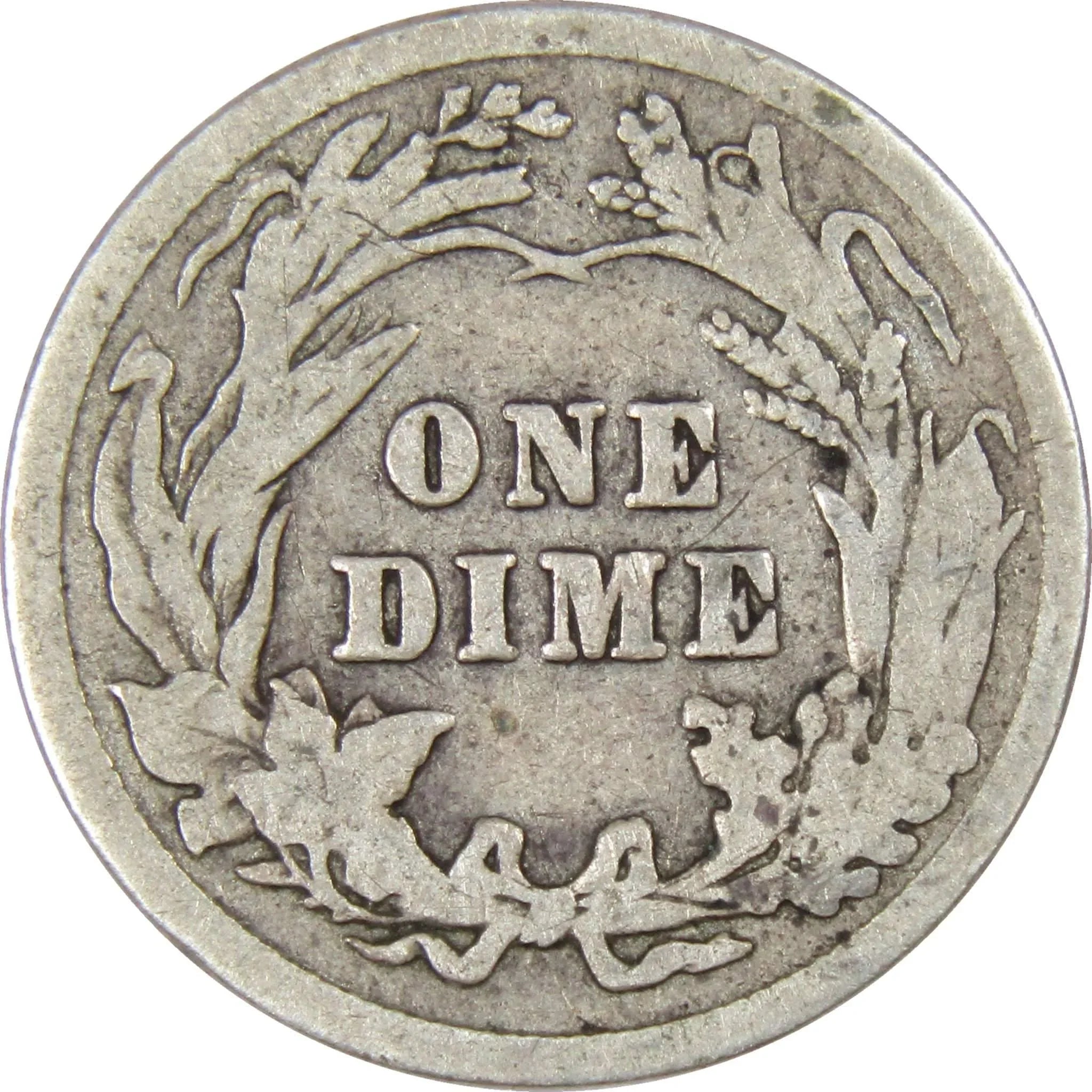 Barber Dime G Good Random Date 90% Silver 10c US Type Coin Collectible