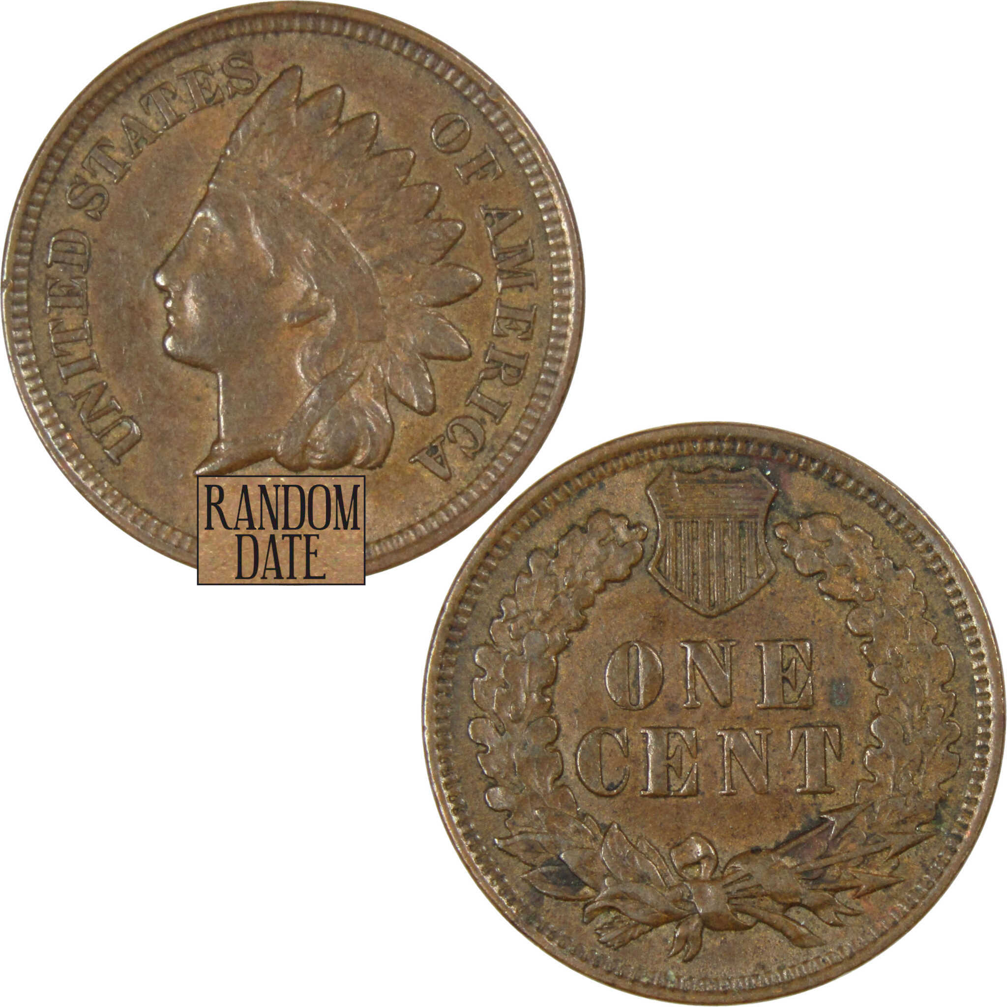 Indian Head Cent XF EF Extremely Fine Random Date Bronze Penny 1c Coin