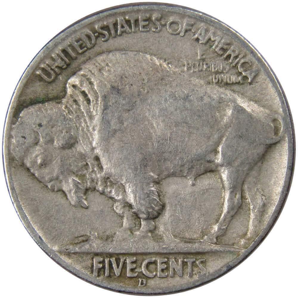 1937 D Indian Head Buffalo Nickel 5 Cent Piece VF Very Fine 5c US Coin
