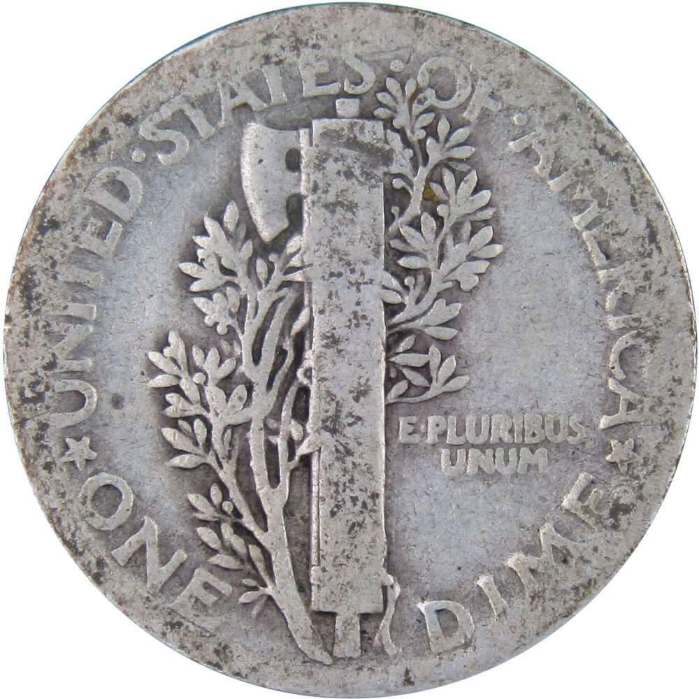 1920 Mercury Dime AG About Good 90% Silver 10c US Coin Collectible