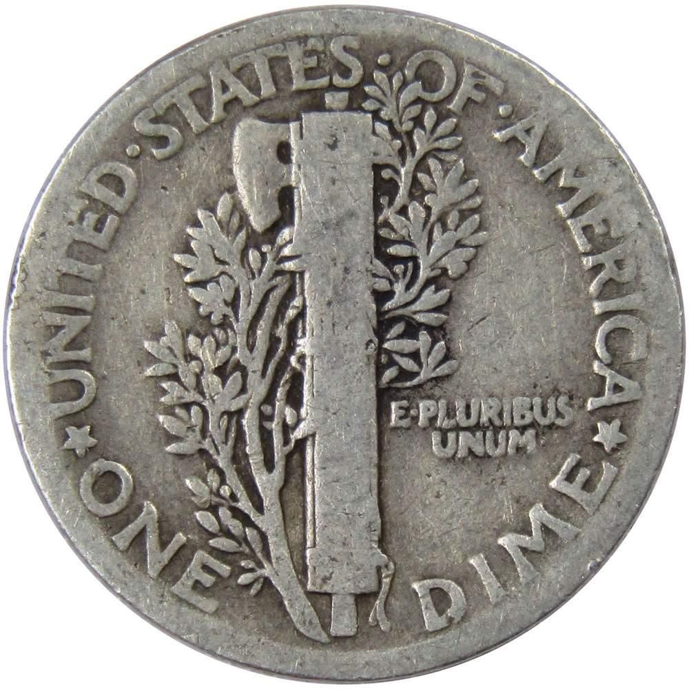 1923 Mercury Dime AG About Good 90% Silver 10c US Coin Collectible