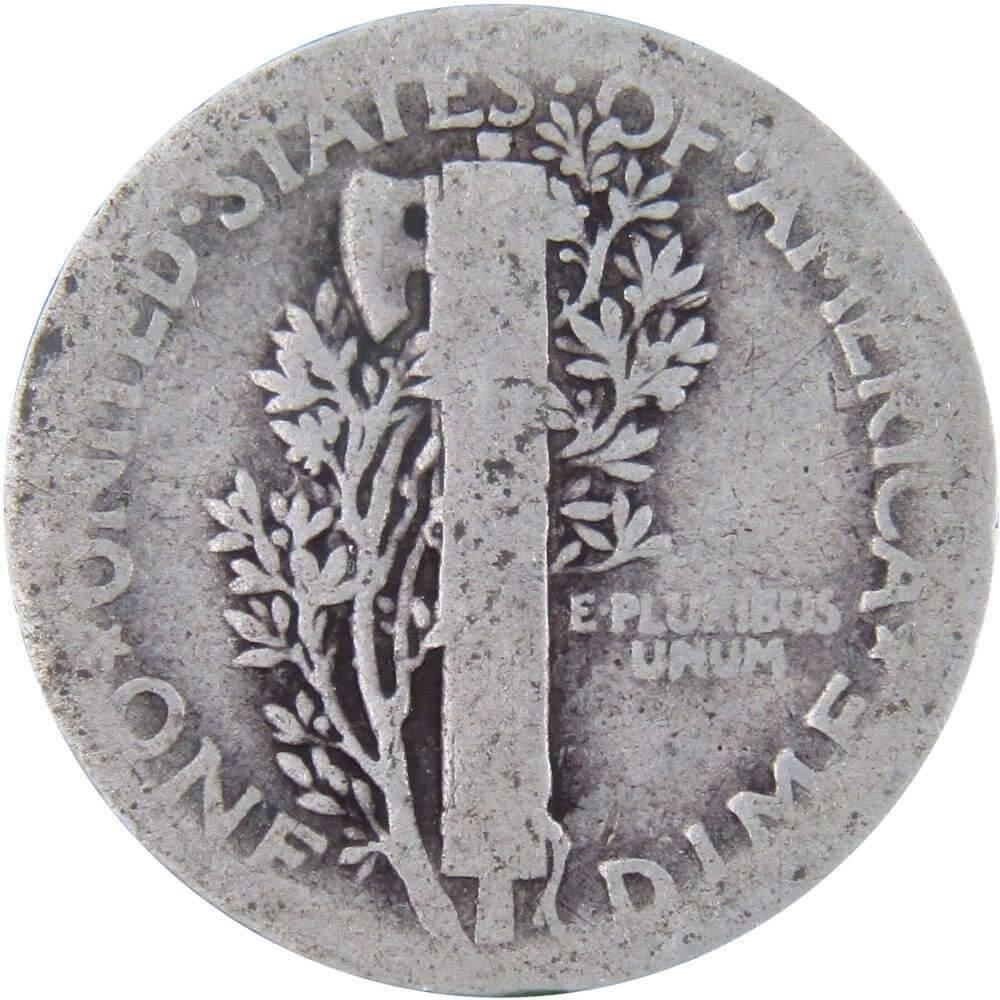 1924 Mercury Dime AG About Good 90% Silver 10c US Coin Collectible