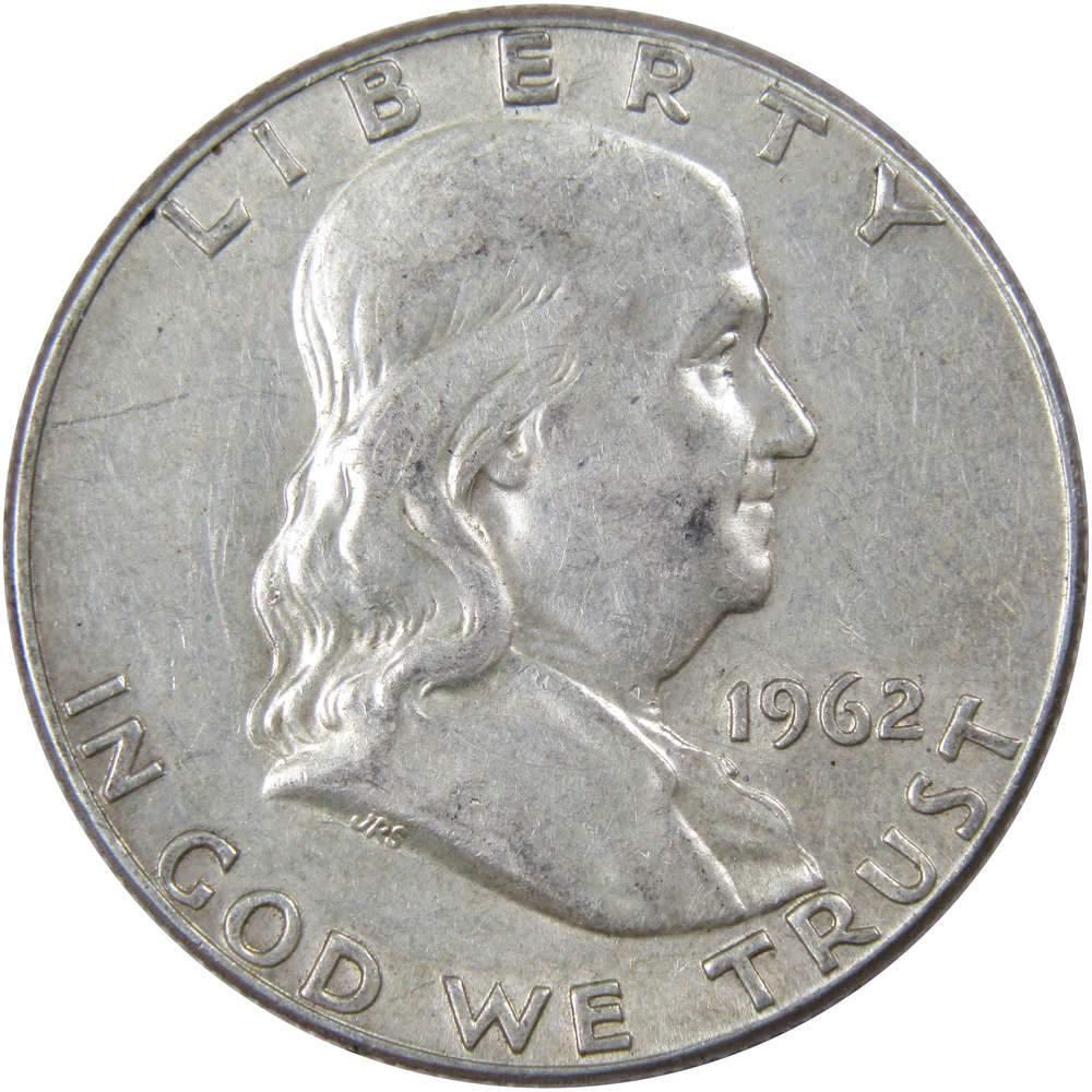 1962 Franklin Half Dollar XF EF Extremely Fine 90% Silver 50c US Coin