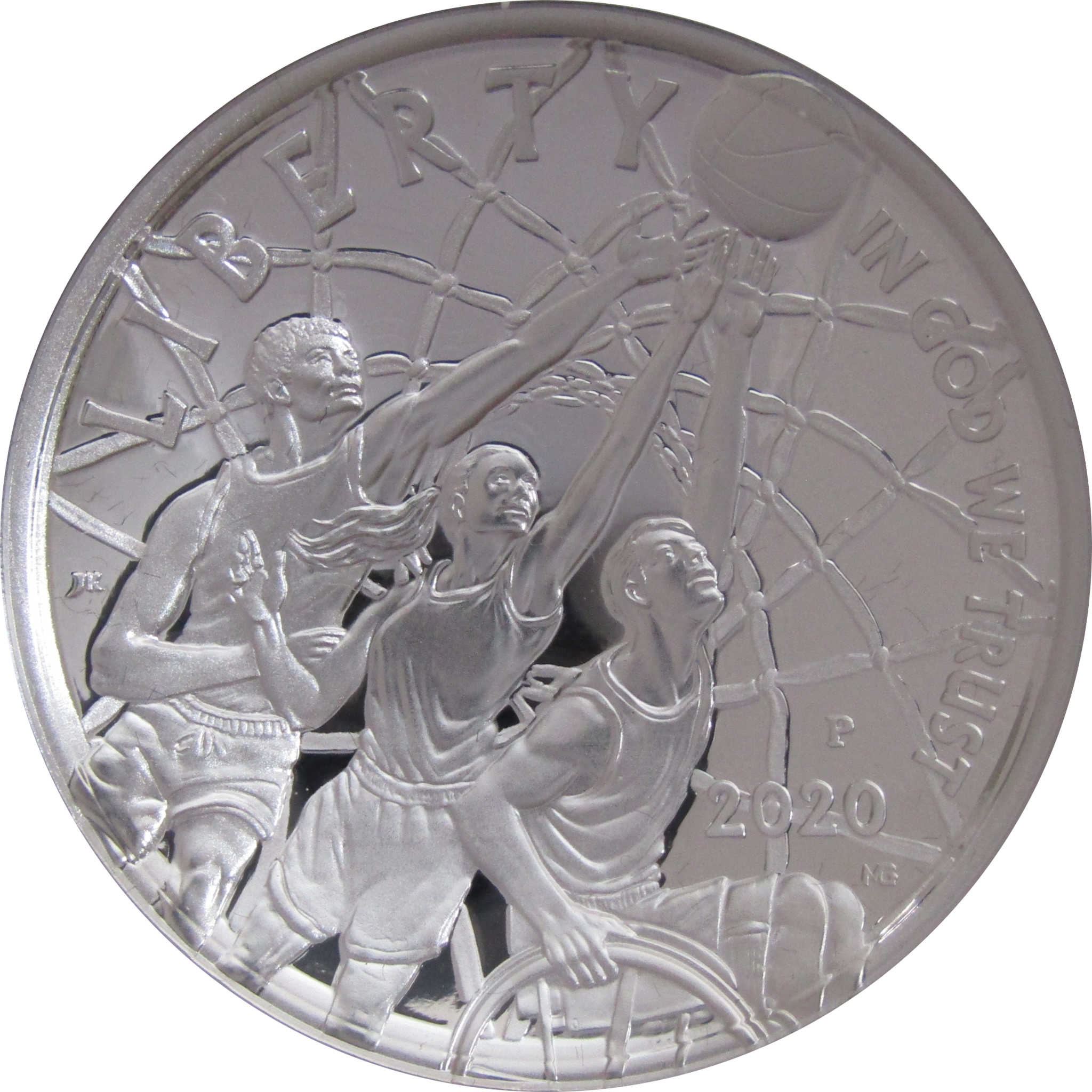 Basketball Hall of Fame Commemorative Dollar 2020 P Proof Silver $1 OGP COA