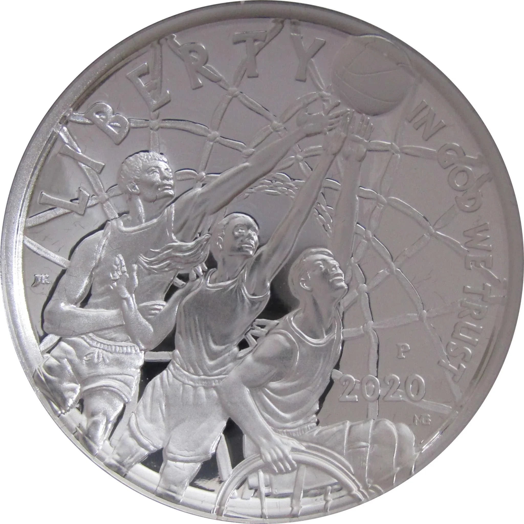 Basketball Hall of Fame Commemorative Dollar 2020 P Proof Silver $1 OGP COA