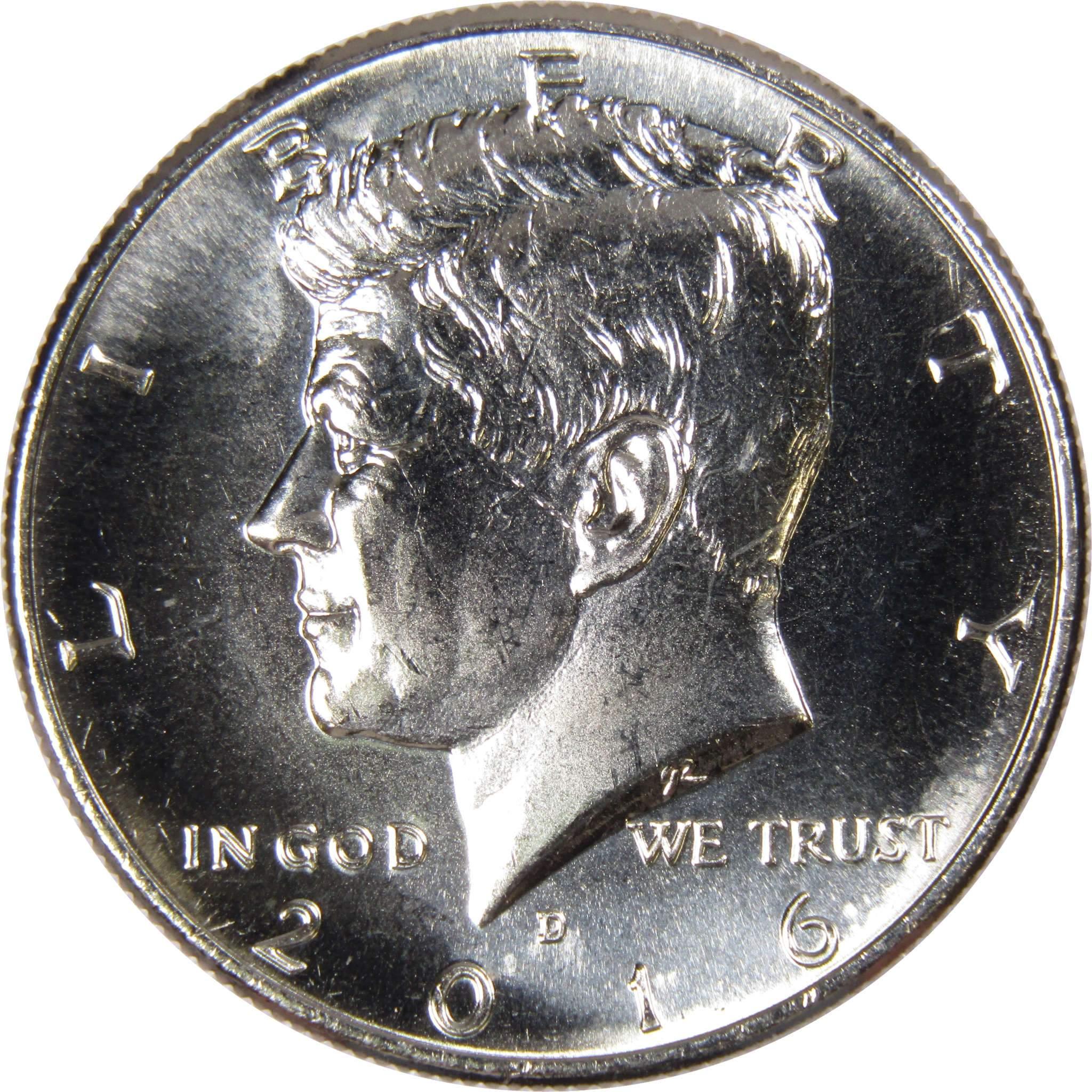 2016 D Kennedy Half Dollar BU Uncirculated Mint State 50c US Coin Collectible