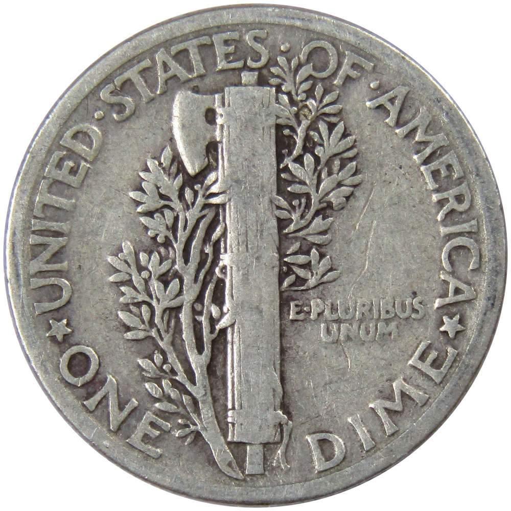 1929 Mercury Dime AG About Good 90% Silver 10c US Coin Collectible