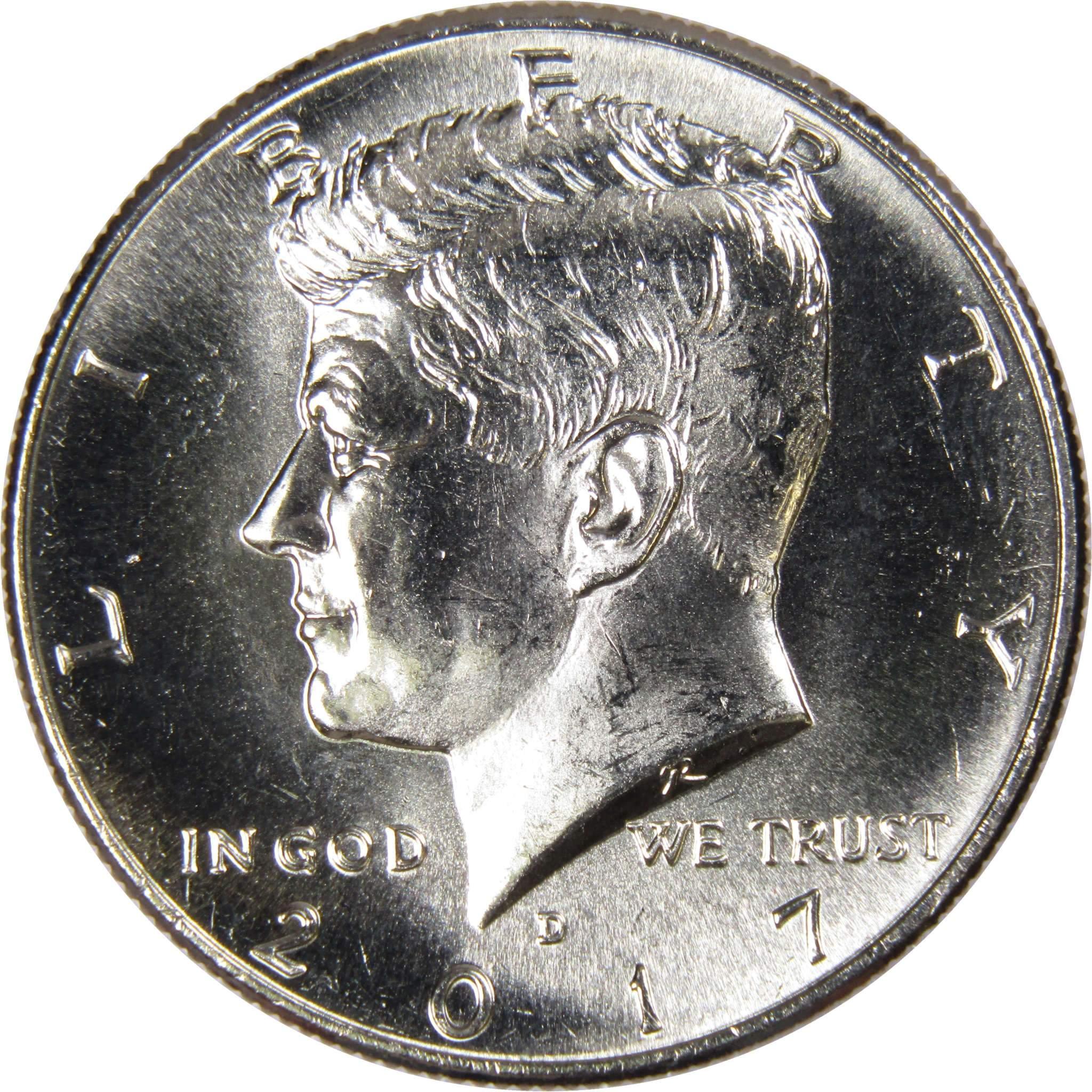 2017 D Kennedy Half Dollar BU Uncirculated Mint State 50c US Coin Collectible