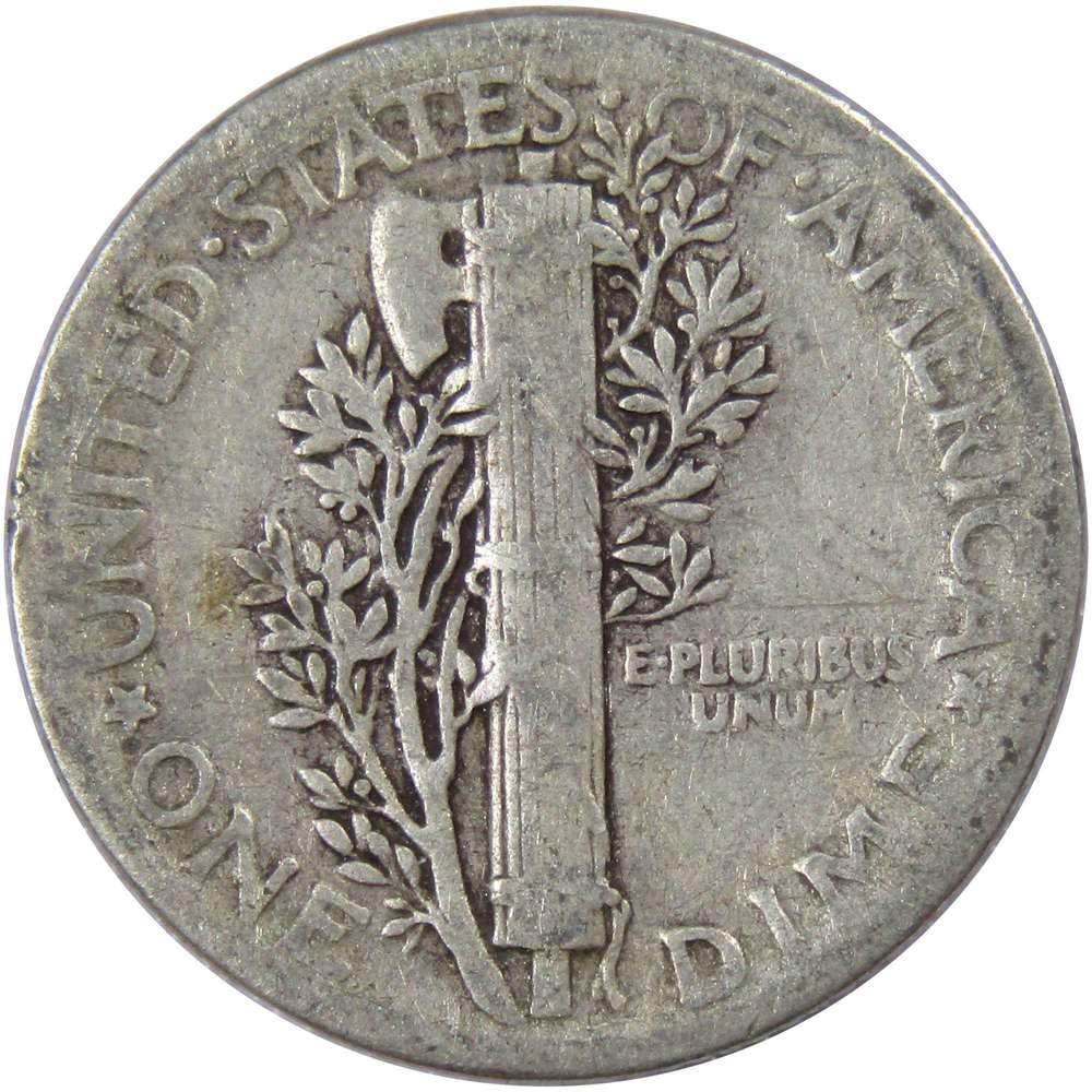 1936 Mercury Dime AG About Good 90% Silver 10c US Coin Collectible