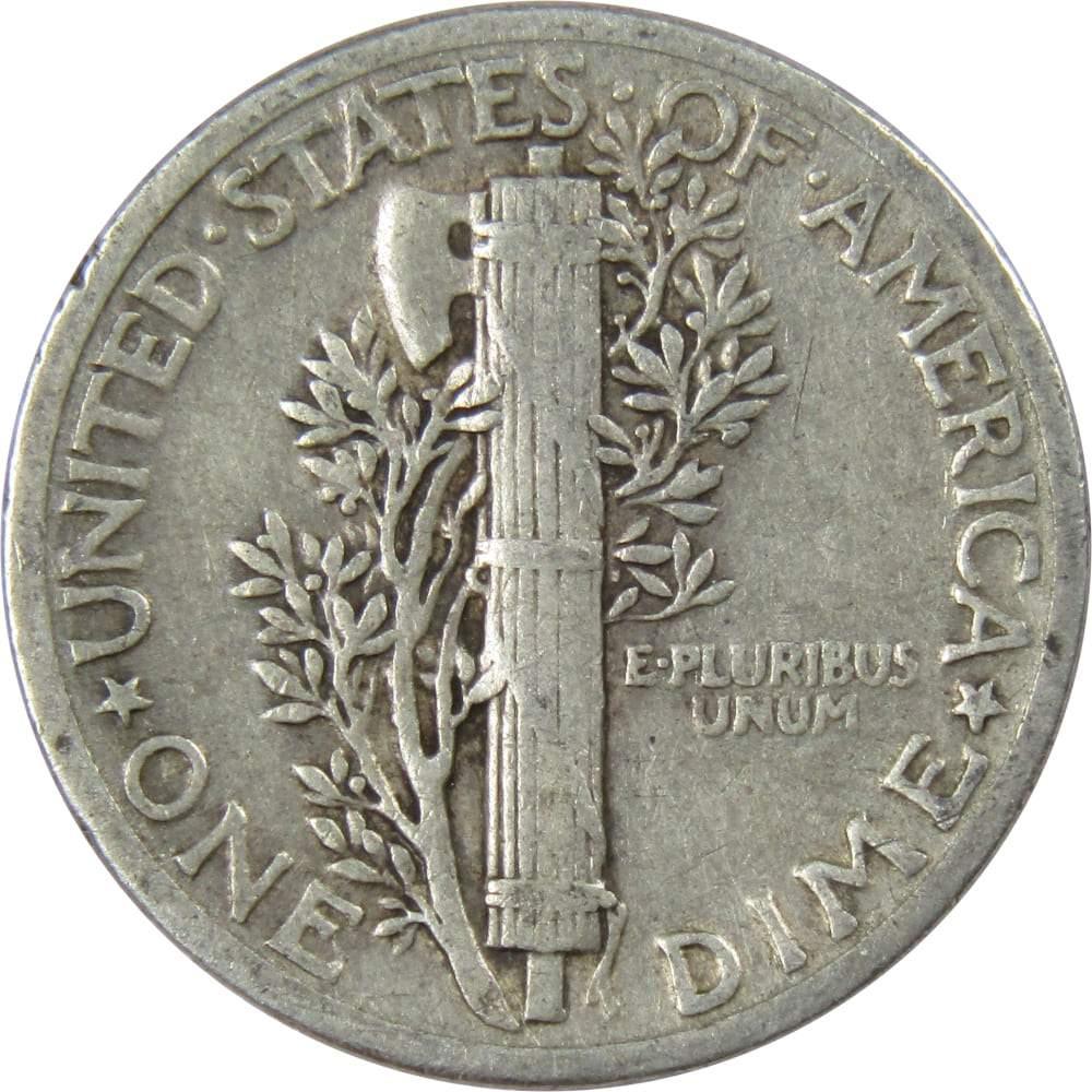 1937 Mercury Dime F Fine 90% Silver 10c US Coin Collectible