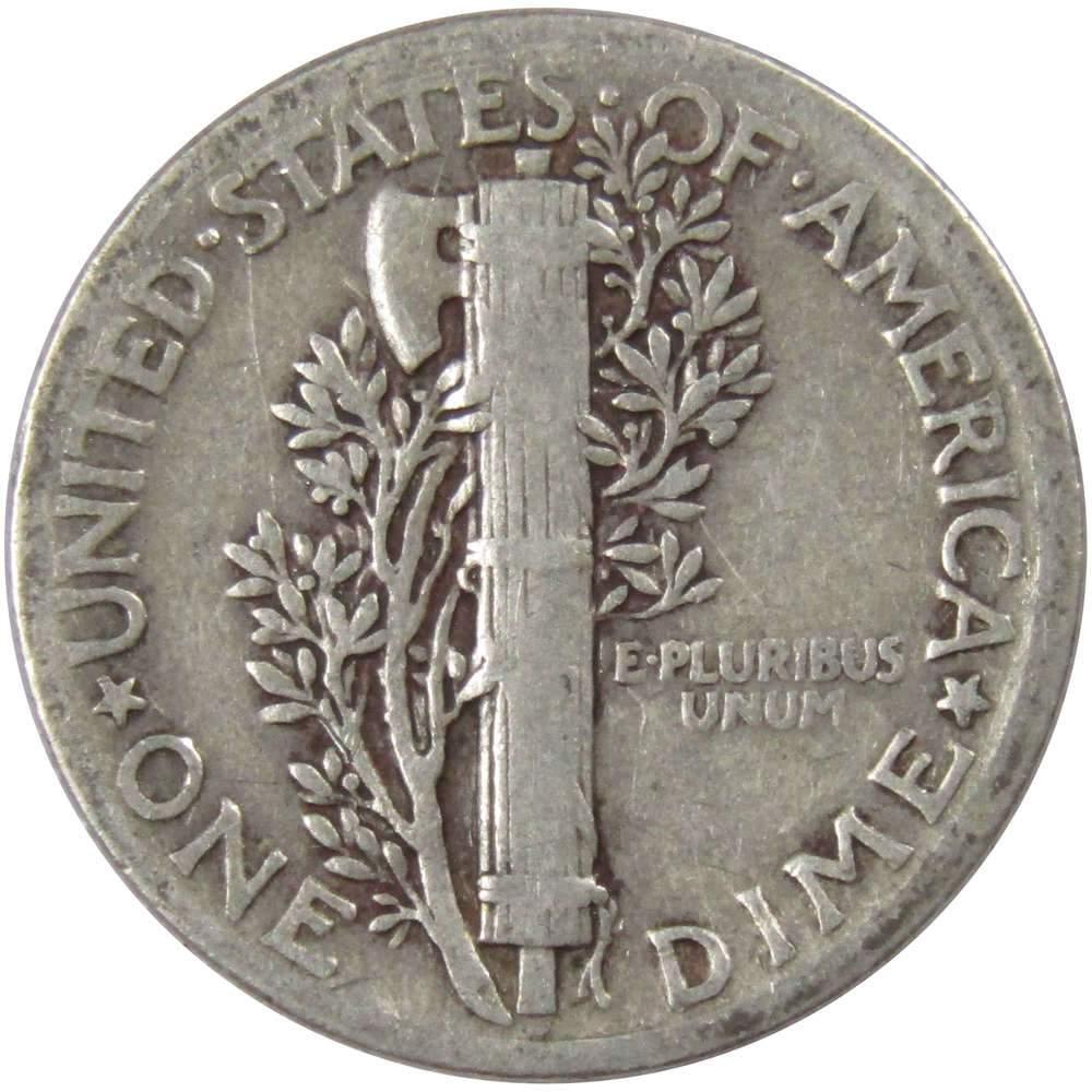 1937 Mercury Dime AG About Good 90% Silver 10c US Coin Collectible