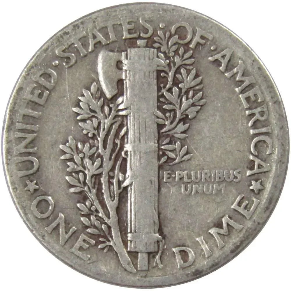 1937 Mercury Dime AG About Good 90% Silver 10c US Coin Collectible