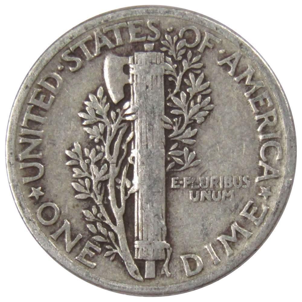 1939 Mercury Dime AG About Good 90% Silver 10c US Coin Collectible