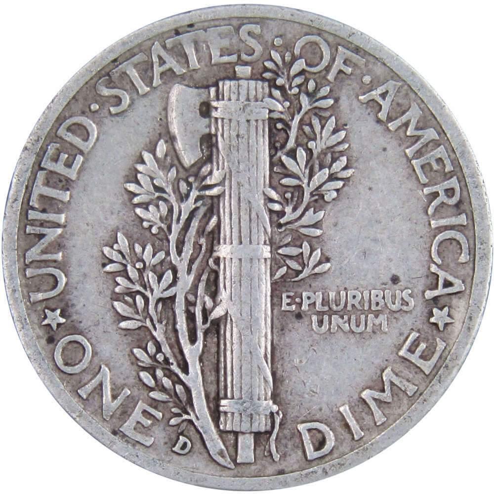 1939 D Mercury Dime VF Very Fine 90% Silver 10c US Coin Collectible