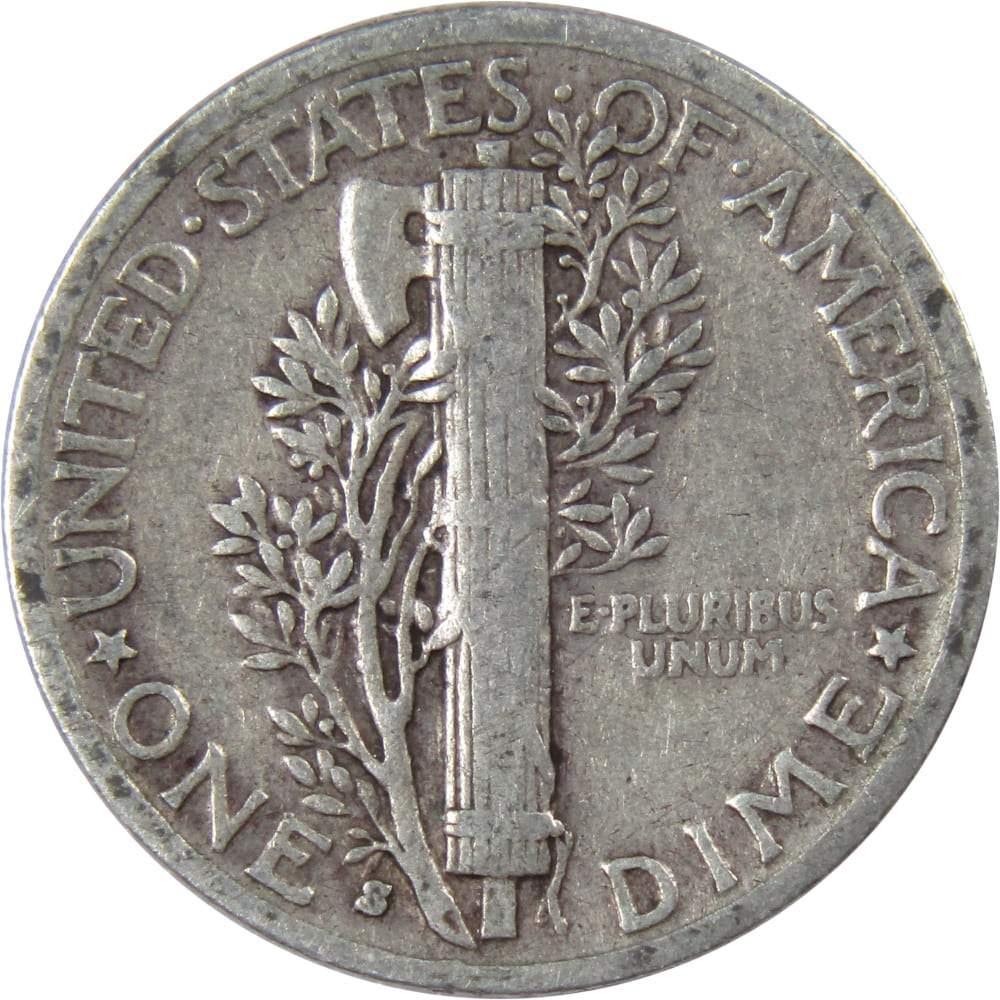 1939 S Mercury Dime AG About Good 90% Silver 10c US Coin Collectible