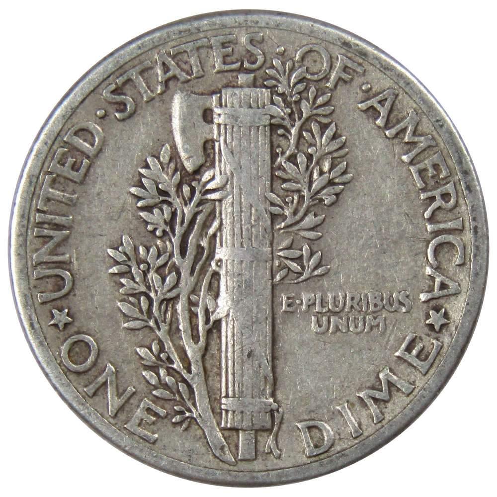 1940 Mercury Dime F Fine 90% Silver 10c US Coin Collectible