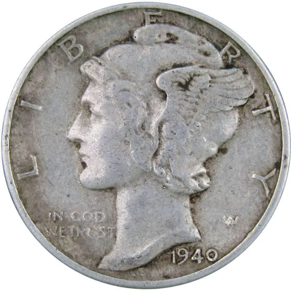 1940 Mercury Dime XF EF Extremely Fine 90% Silver 10c US Coin Collectible
