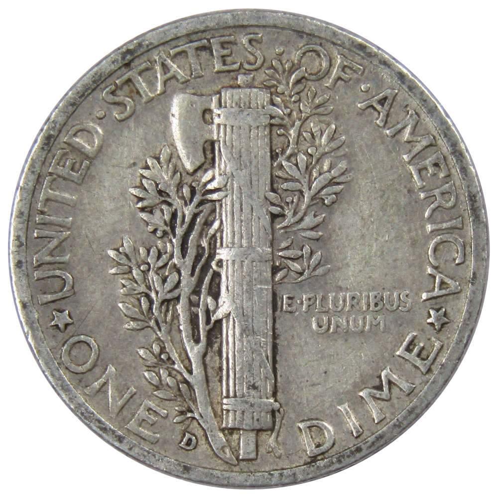 1940 D Mercury Dime VF Very Fine 90% Silver 10c US Coin Collectible