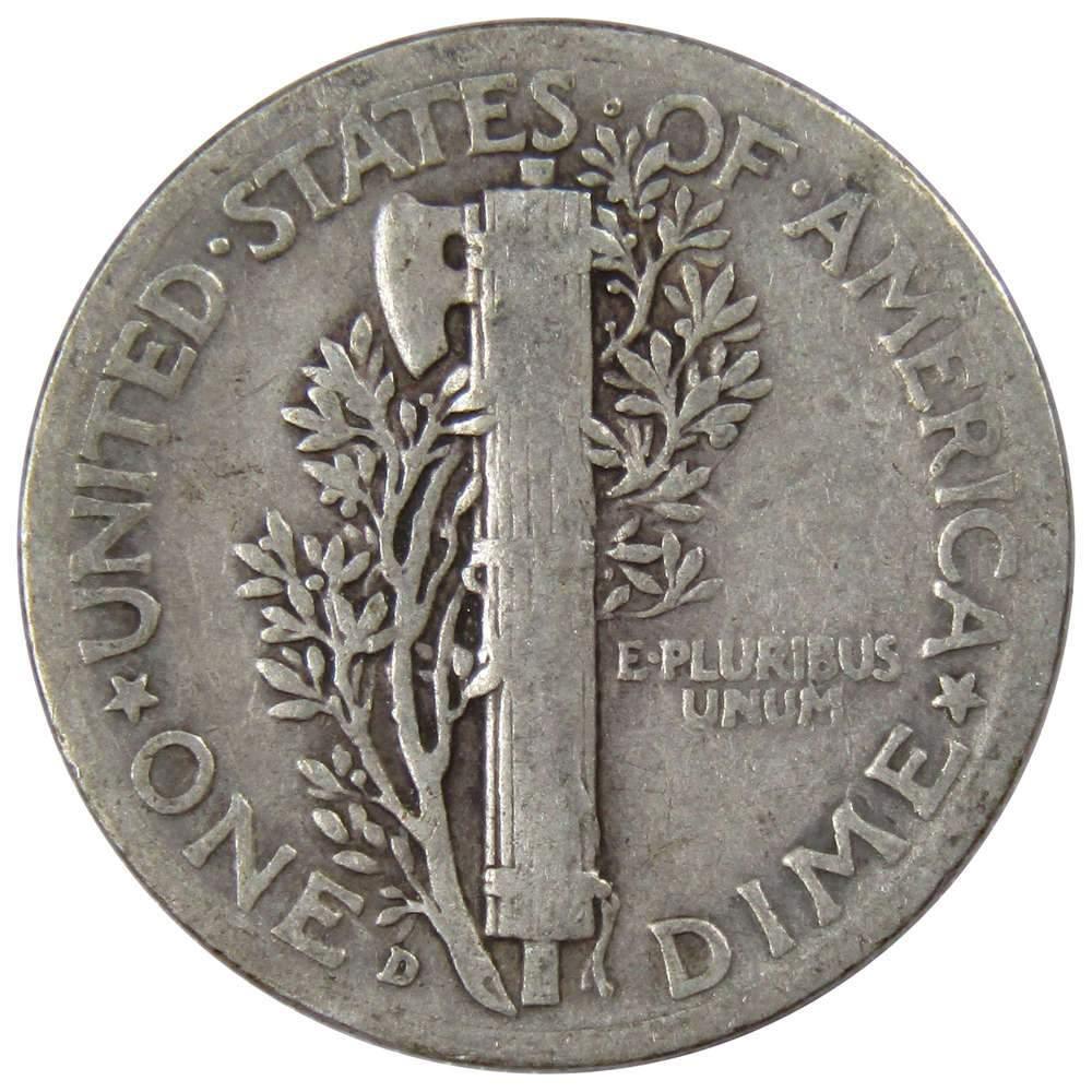 1940 D Mercury Dime AG About Good 90% Silver 10c US Coin Collectible