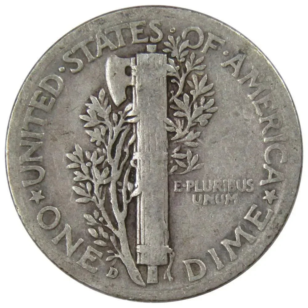 1940 D Mercury Dime AG About Good 90% Silver 10c US Coin Collectible
