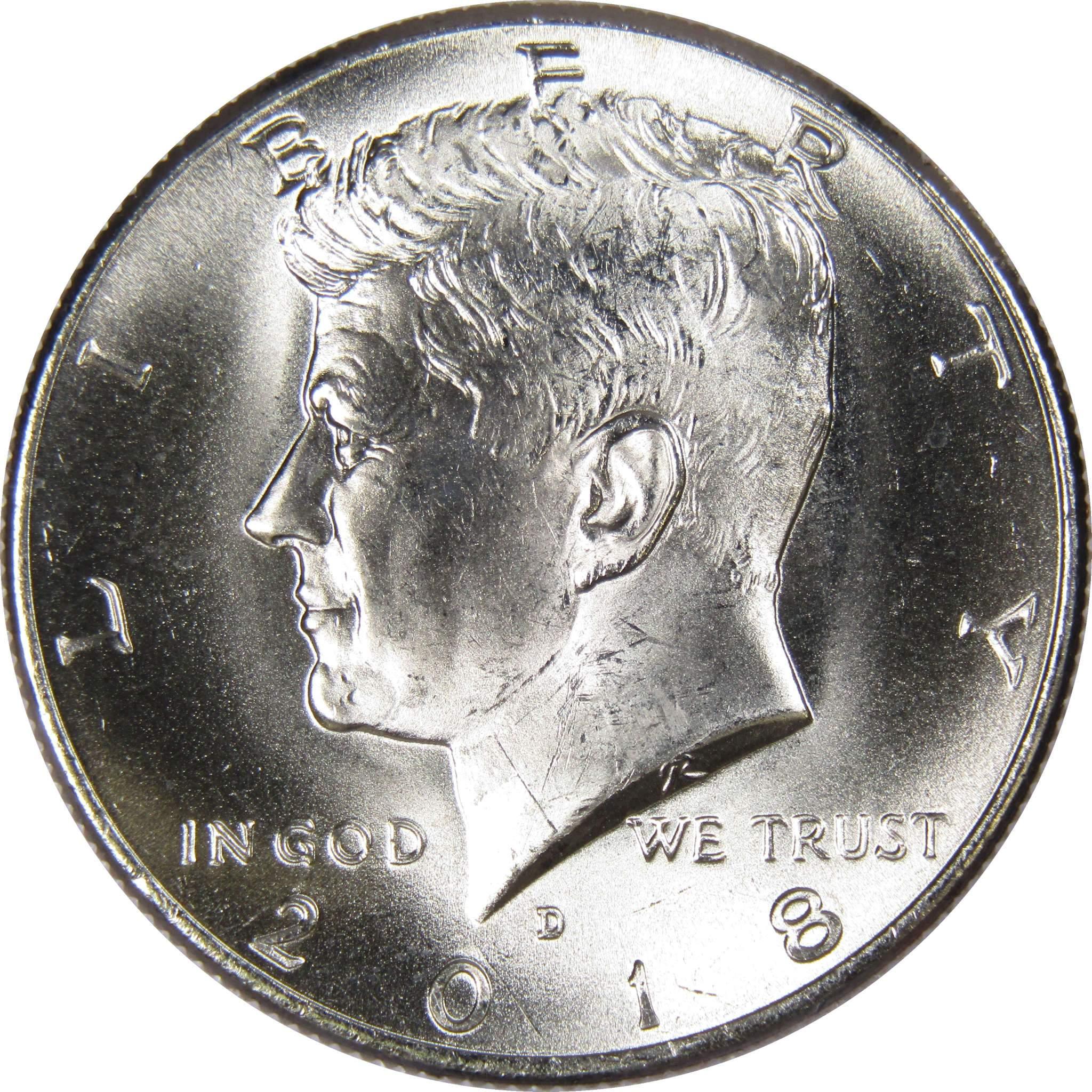 2018 D Kennedy Half Dollar BU Uncirculated Mint State 50c US Coin Collectible