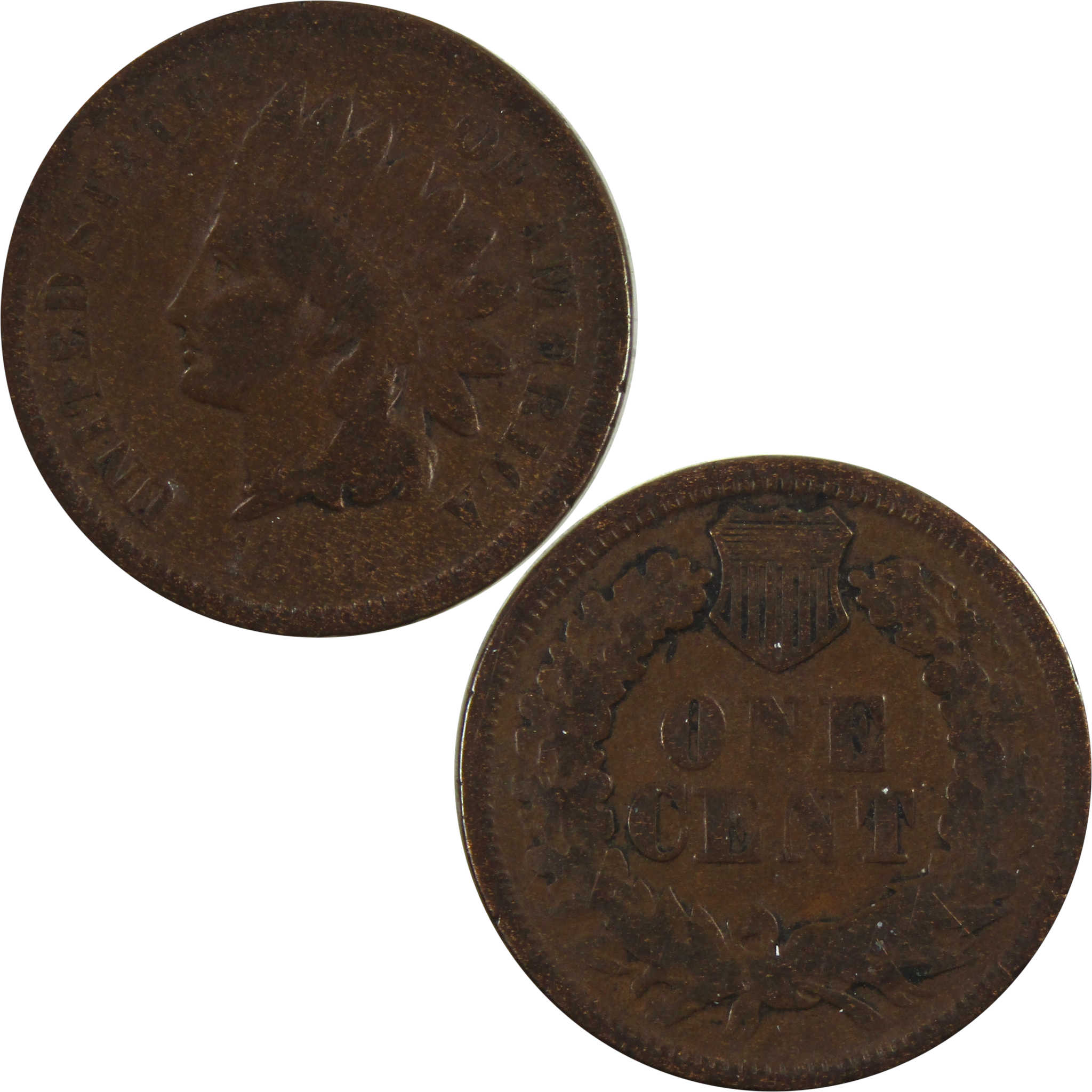 1866 Indian Head Cent G Good Penny 1c Coin SKU:I4949