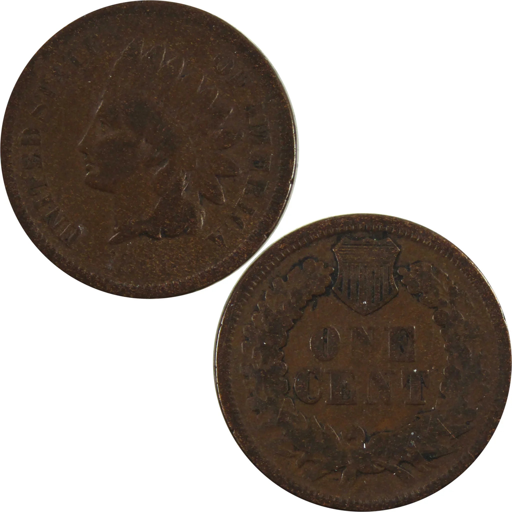 1866 Indian Head Cent G Good Penny 1c Coin SKU:I4949