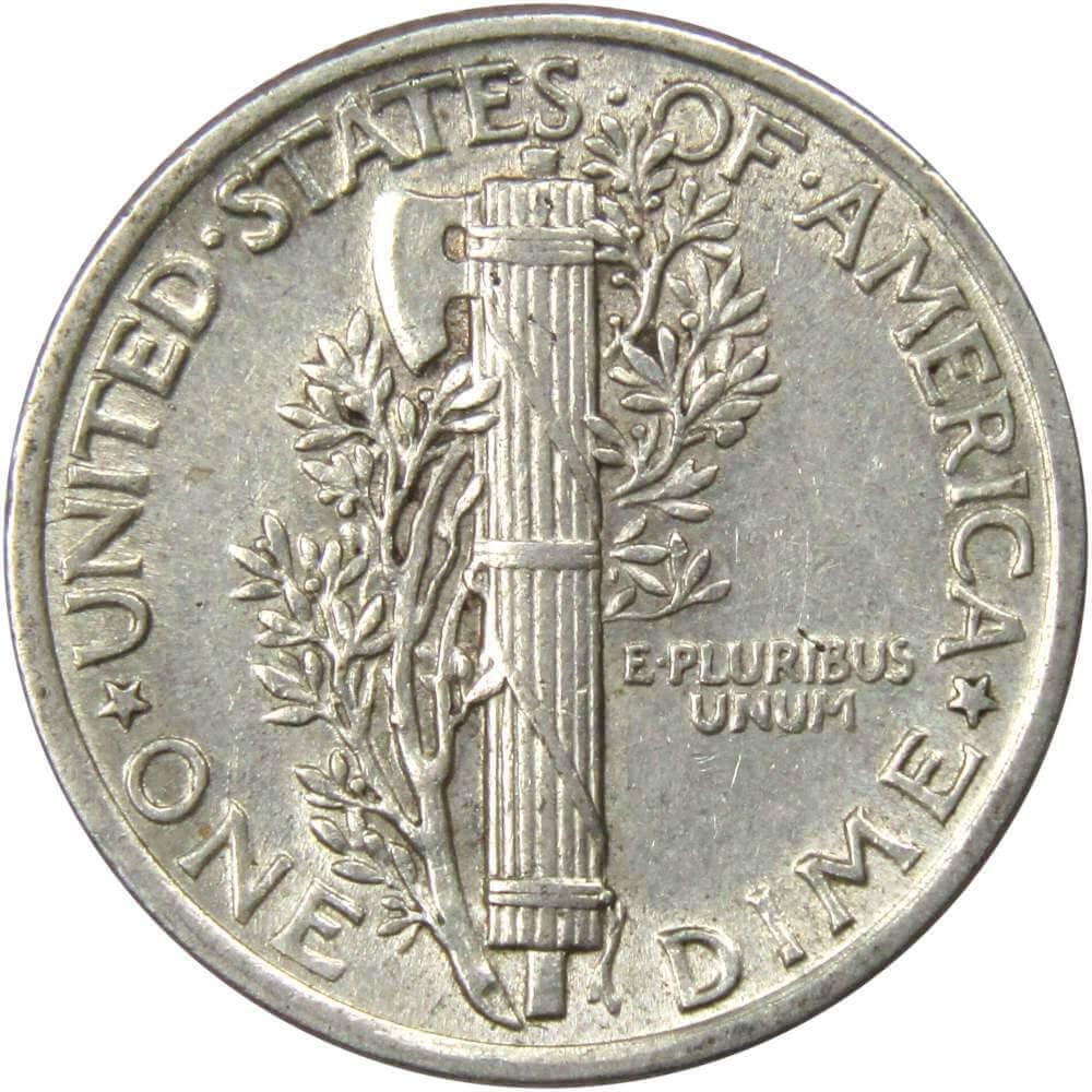 1941 Mercury Dime AU About Uncirculated 90% Silver 10c US Coin Collectible