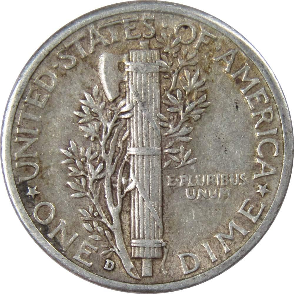 1941 D Mercury Dime XF EF Extremely Fine 90% Silver 10c US Coin Collectible