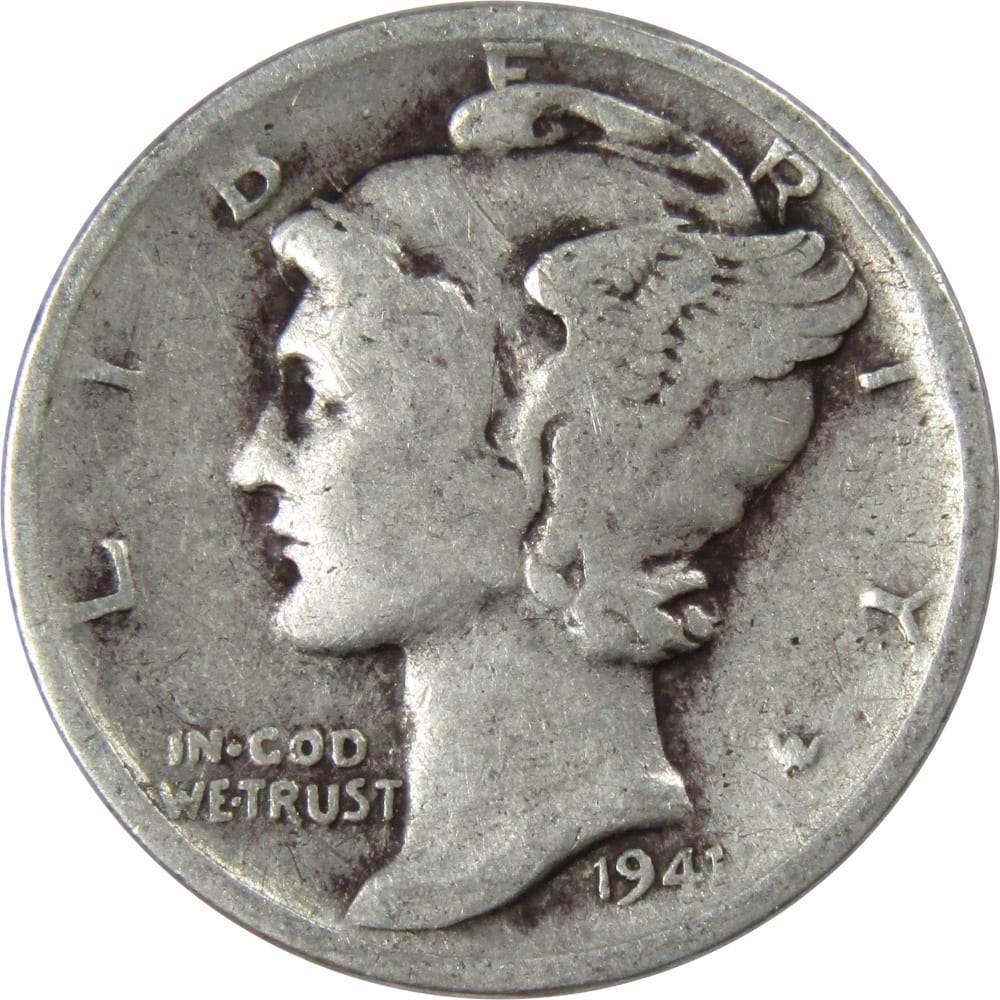 1941 S Mercury Dime G Good 90% Silver 10c US Coin Collectible