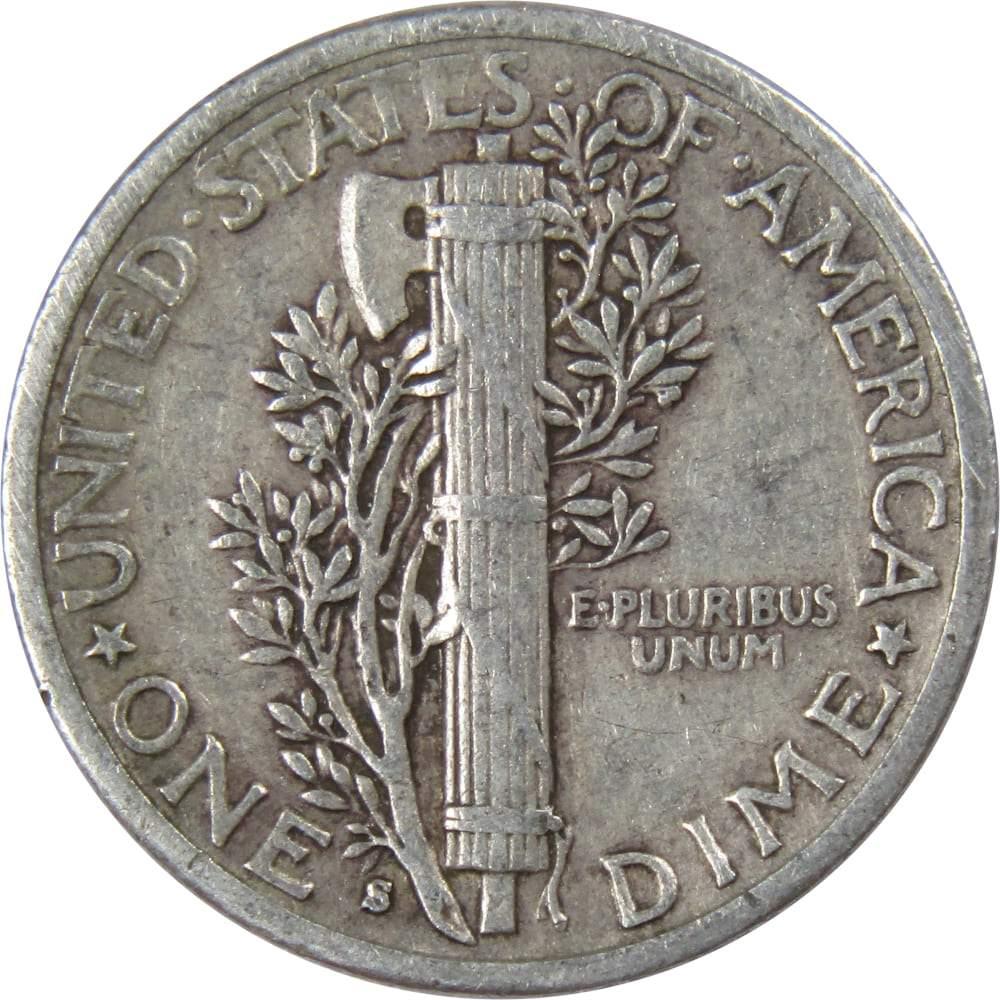 1941 S Mercury Dime AG About Good 90% Silver 10c US Coin Collectible
