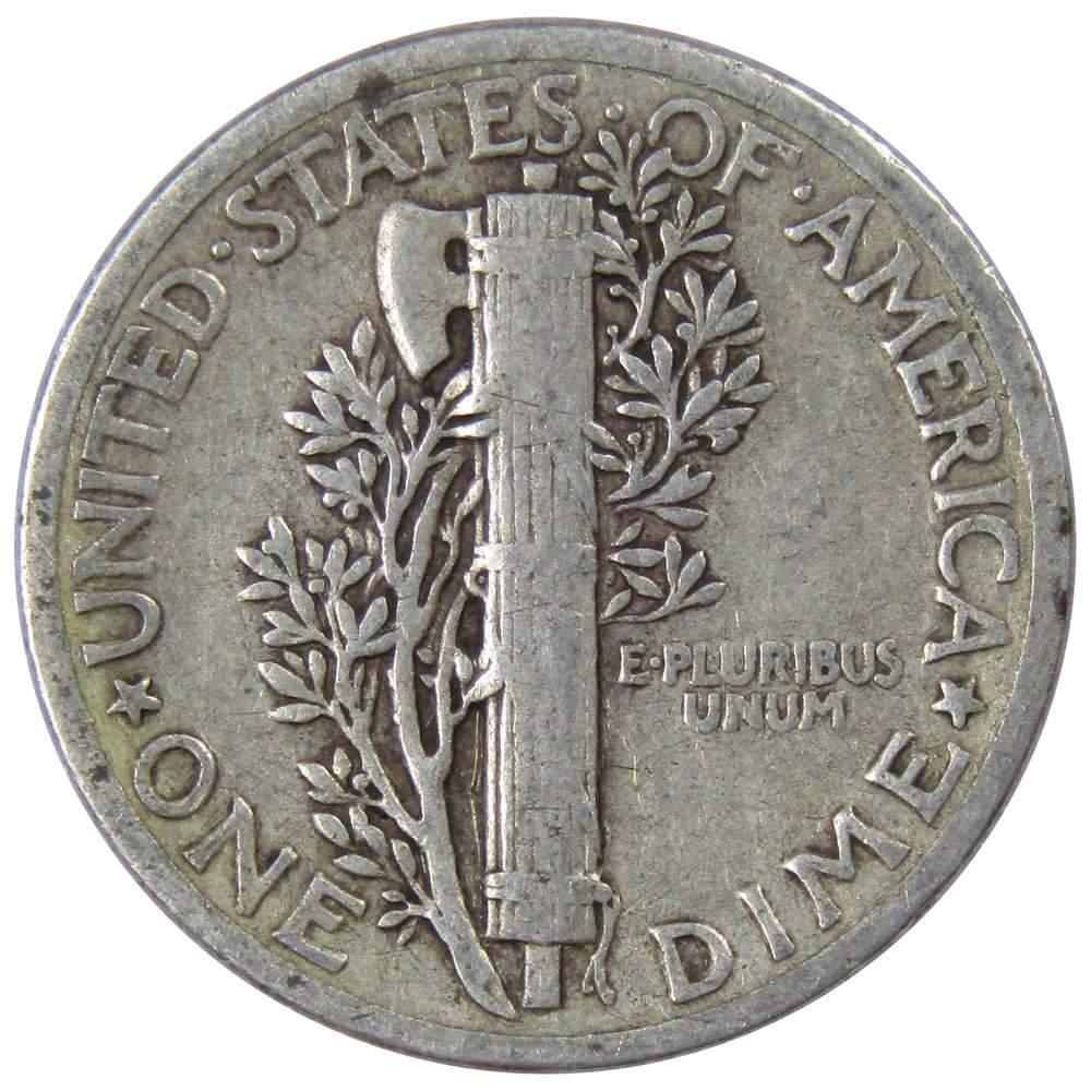 1942 Mercury Dime VG Very Good 90% Silver 10c US Coin Collectible