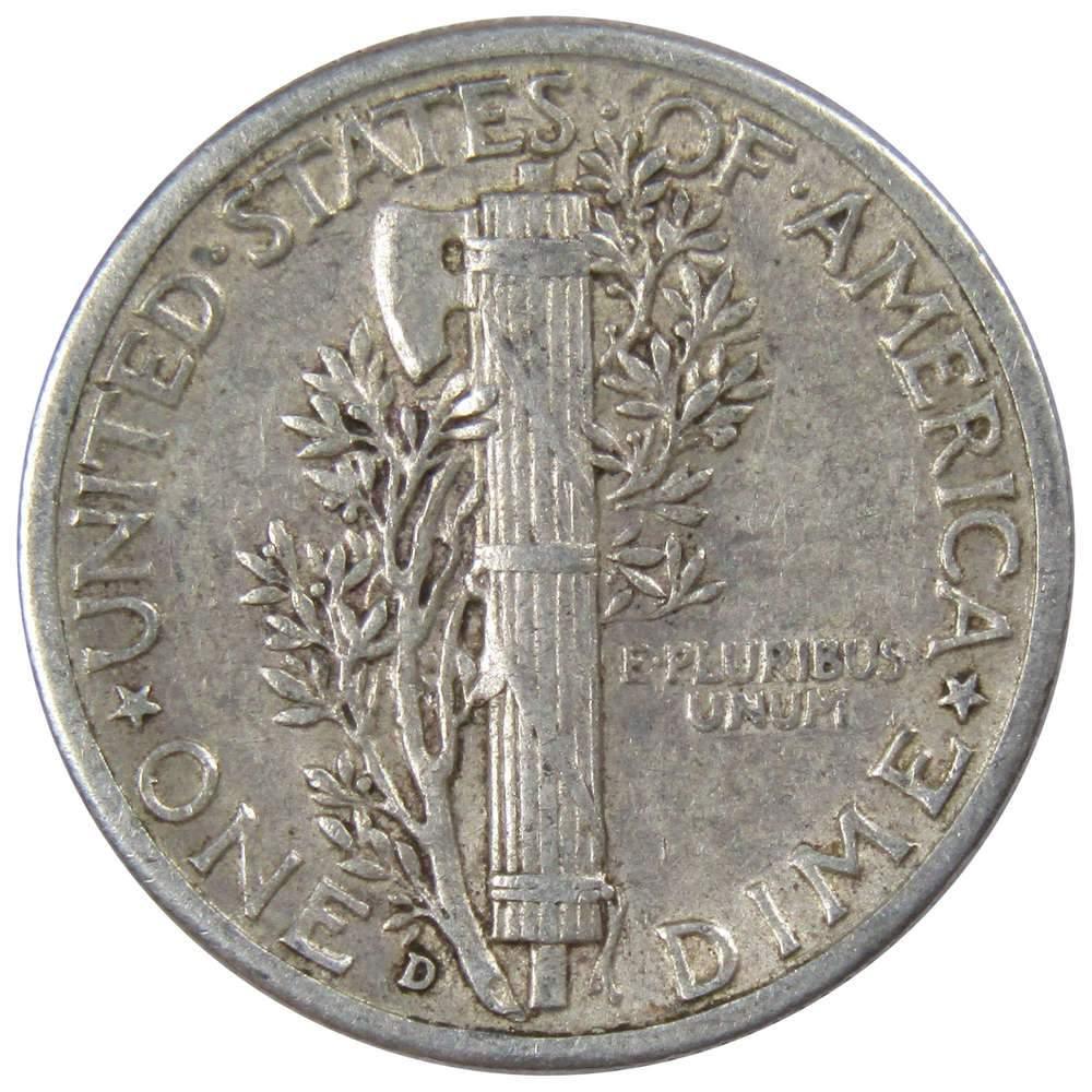 1942 D Mercury Dime XF EF Extremely Fine 90% Silver 10c US Coin Collectible