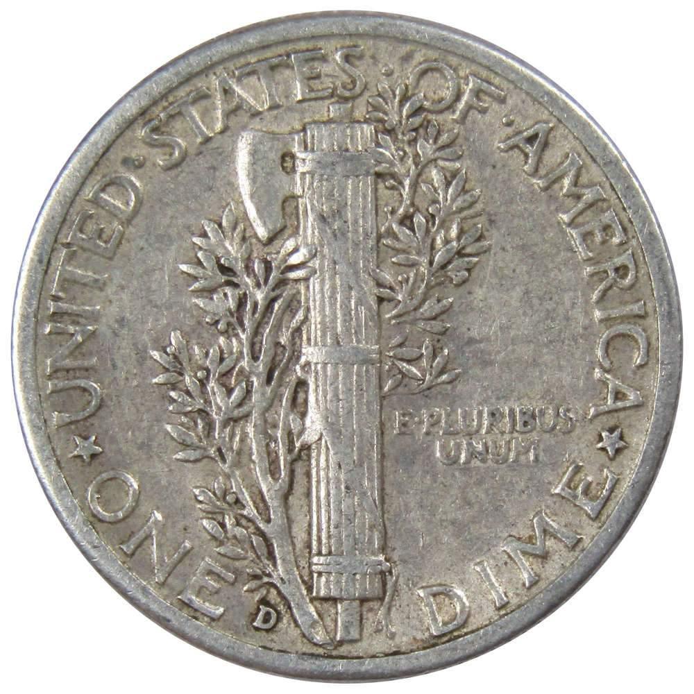 1942 D Mercury Dime XF EF Extremely Fine 90% Silver 10c US Coin Collectible