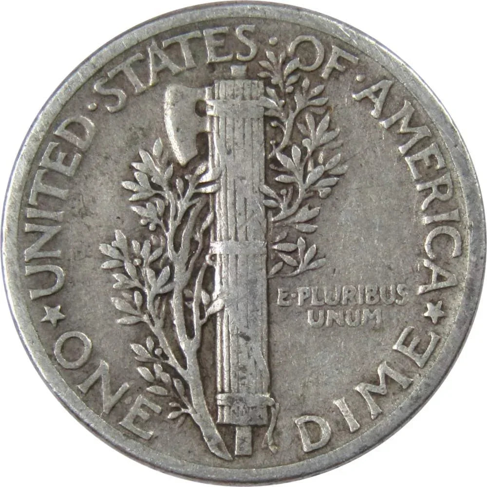 1943 Mercury Dime VF Very Fine 90% Silver 10c US Coin Collectible