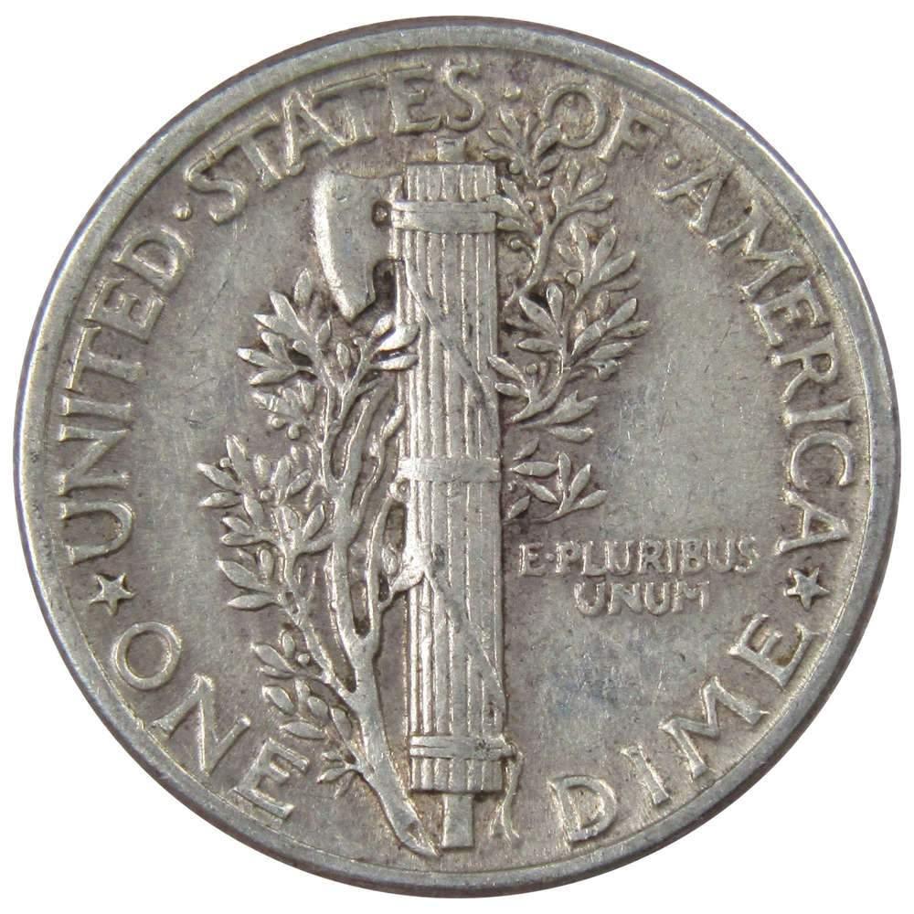 1943 Mercury Dime XF EF Extremely Fine 90% Silver 10c US Coin Collectible