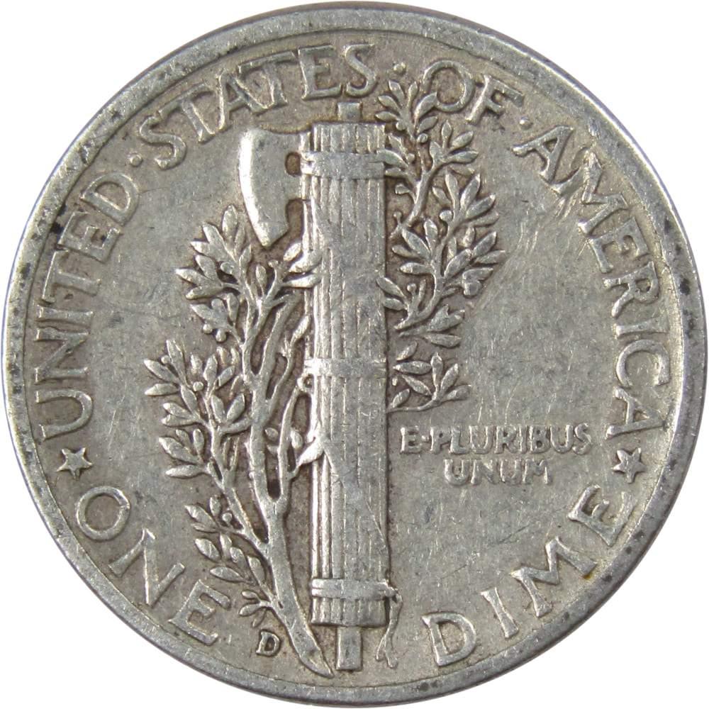 1944 D Mercury Dime VF Very Fine 90% Silver 10c US Coin Collectible