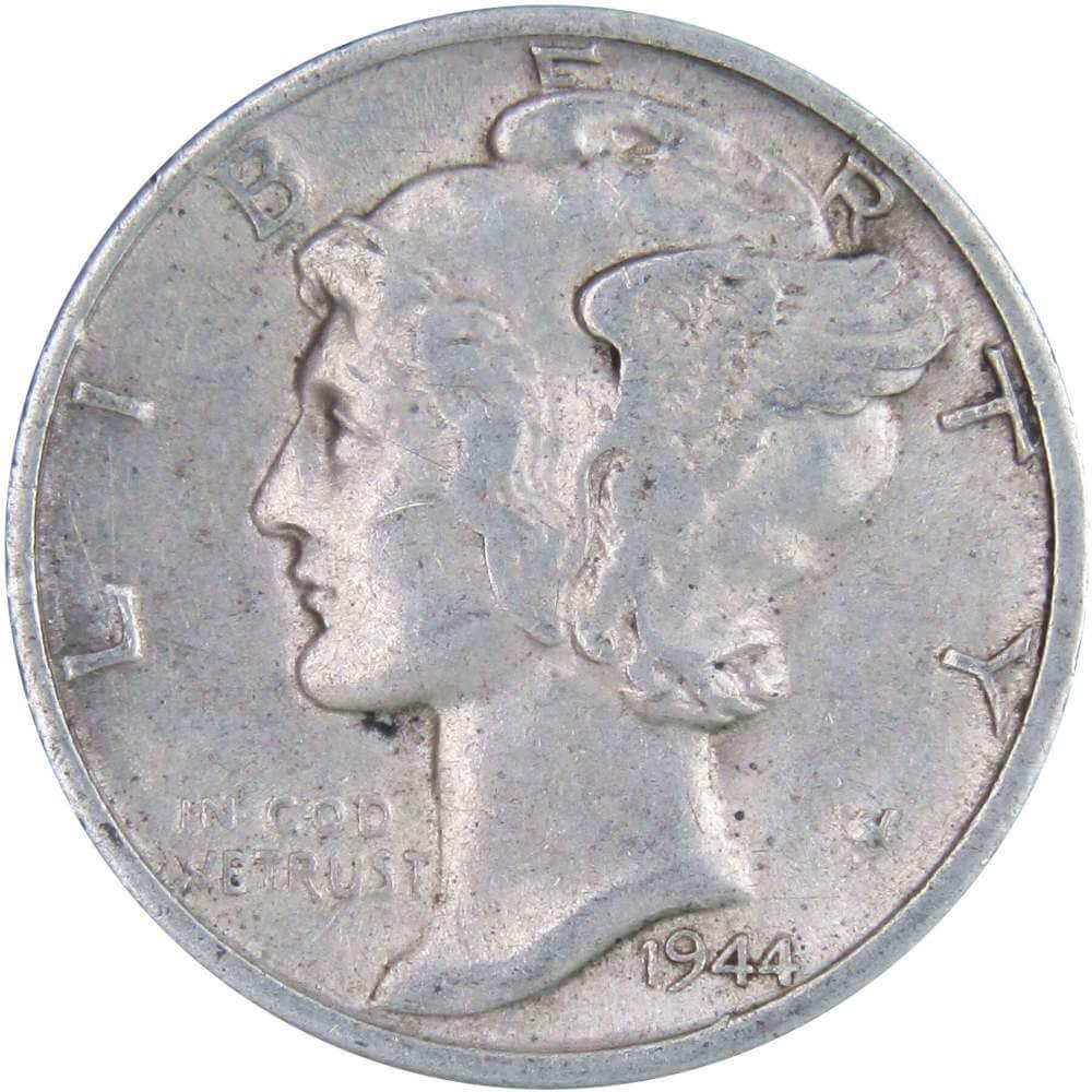 1944 D Mercury Dime XF EF Extremely Fine 90% Silver 10c US Coin Collectible